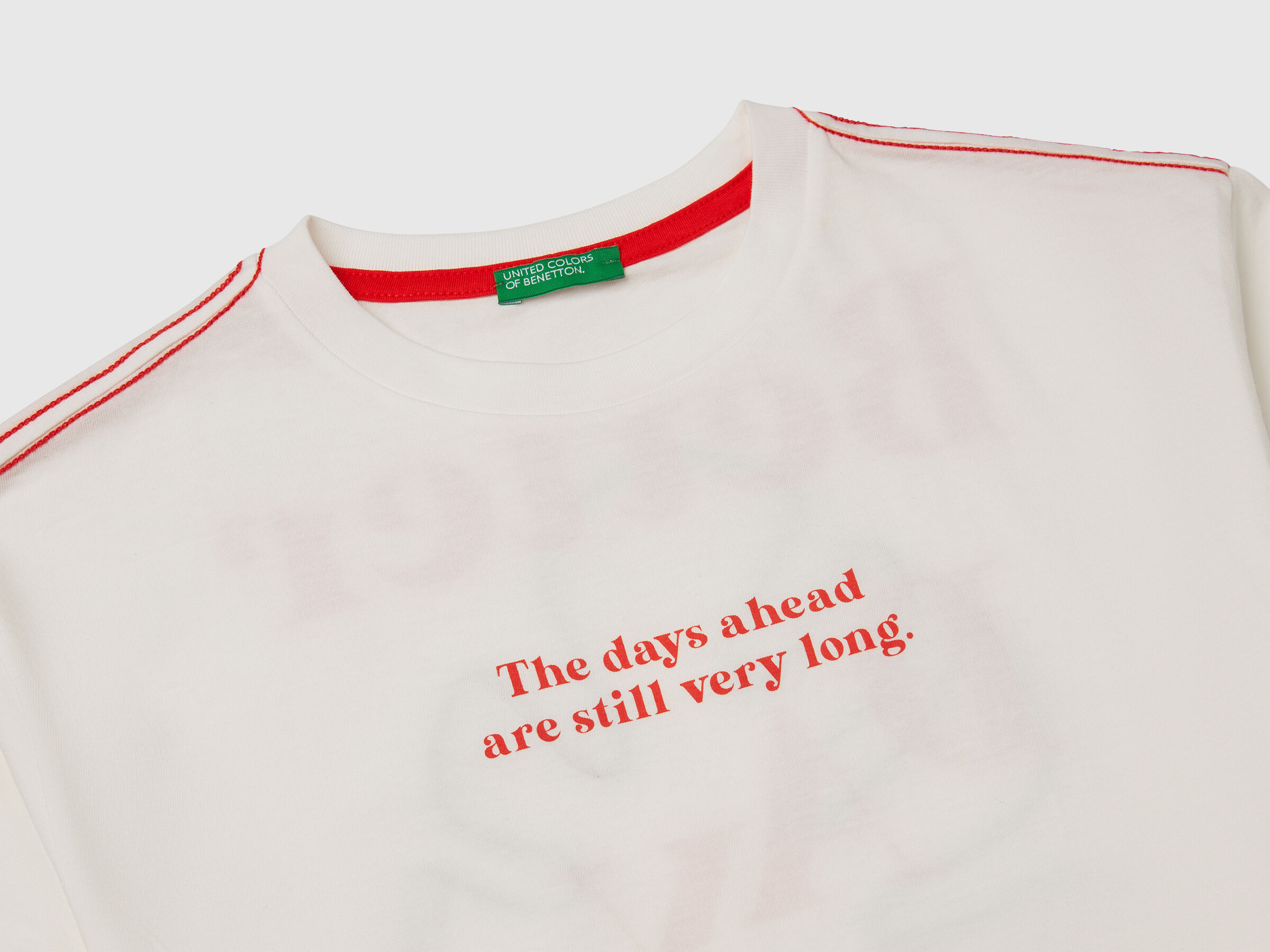T-shirt avec slogan imprimé et broderie – Image 3