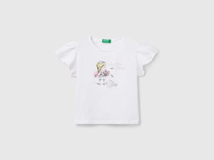 T-shirt avec imprimé et broderie T-shirt avec imprimé et broderie