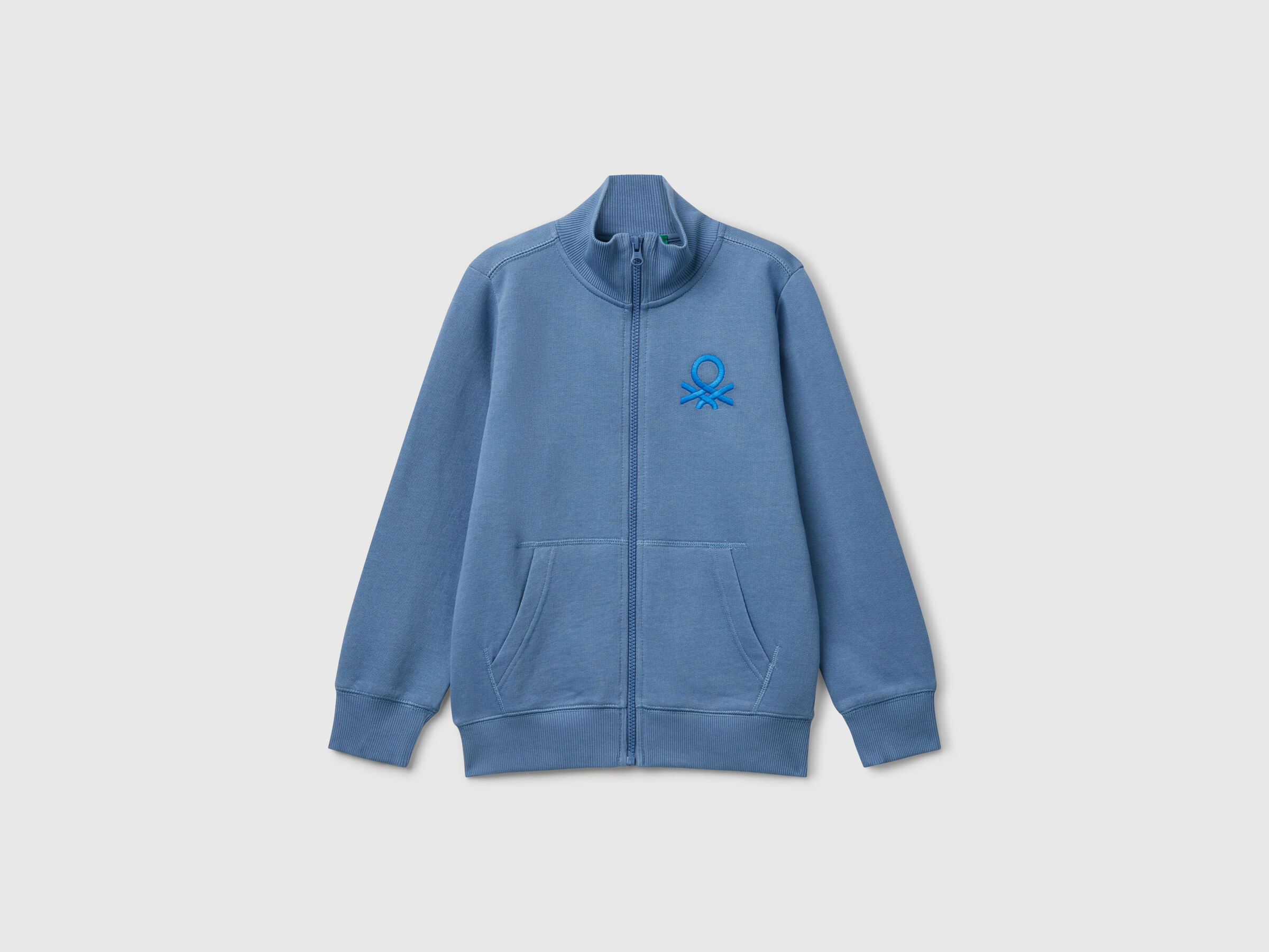 Sweat-shirt zippé en coton pur Sweat-shirt zippé en coton pur