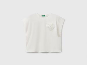 T-shirt avec patch macramé T-shirt avec patch macramé