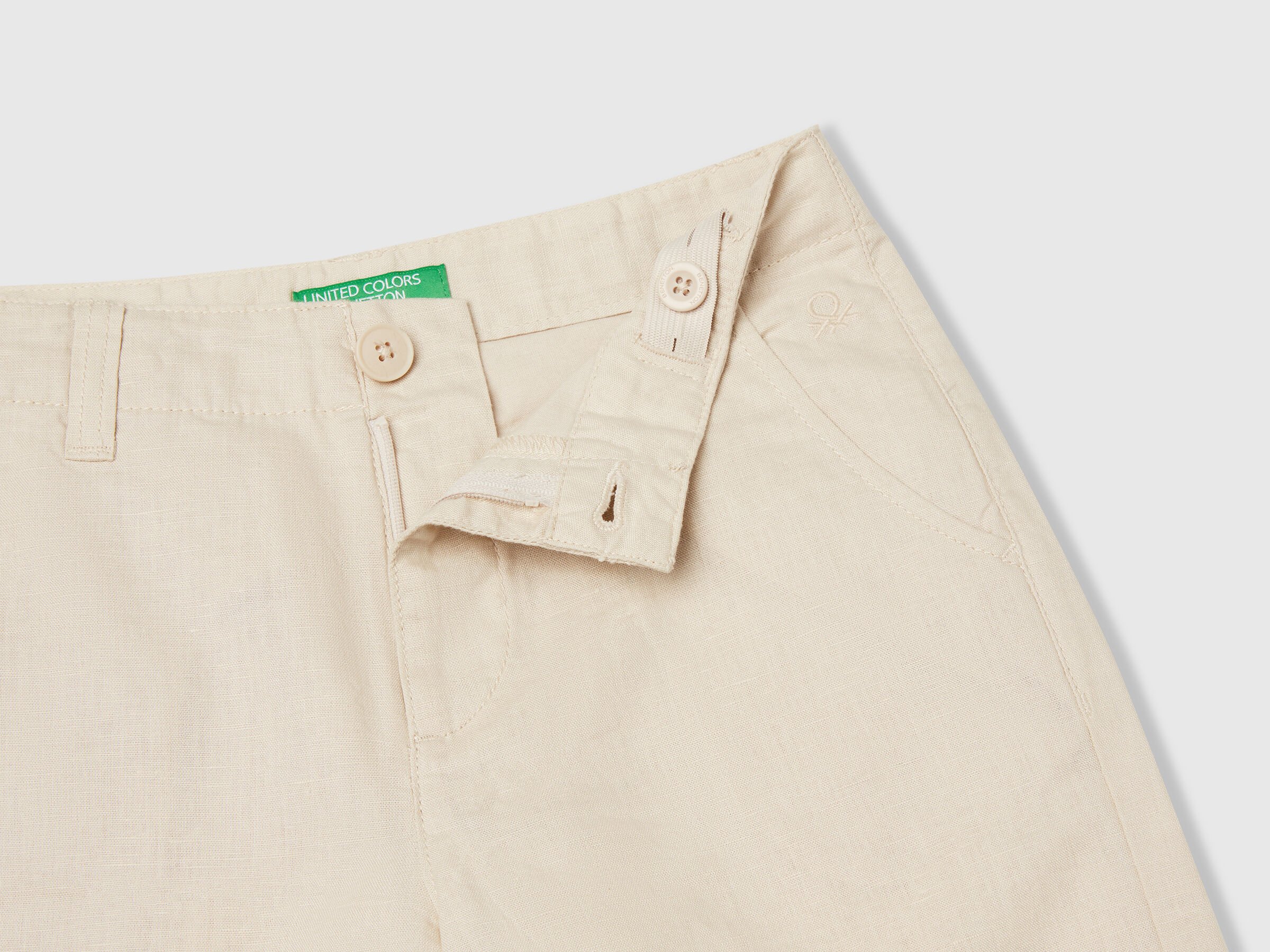 Bermuda chino en lin mélangé – Image 3