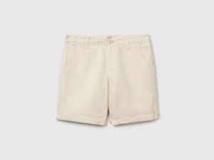 Bermuda chino en lin mélangé Bermuda chino en lin mélangé