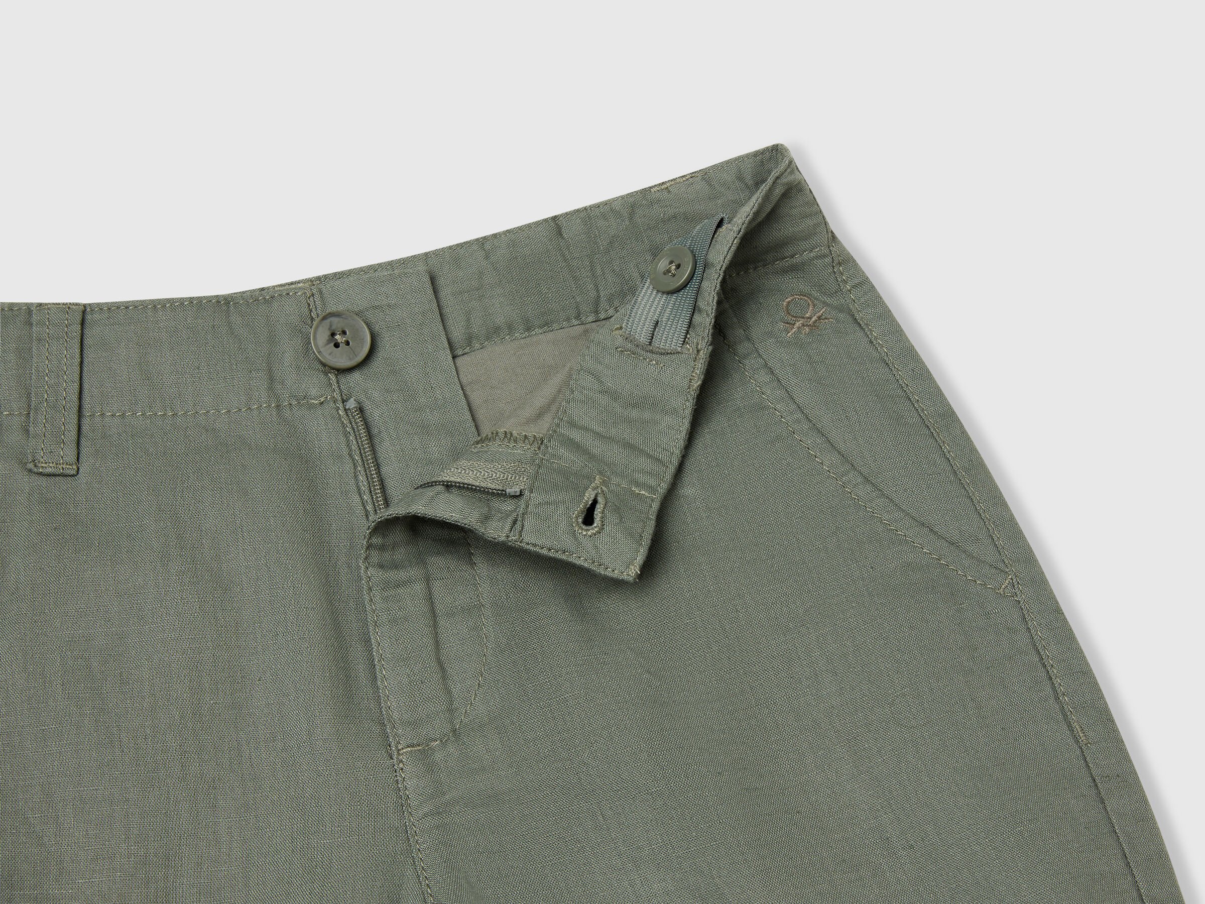 Bermuda chino en lin mélangé – Image 3