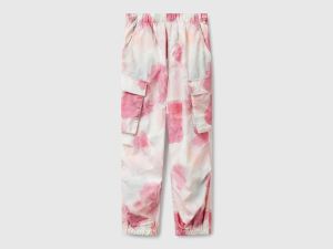 Pantalon parachute avec imprimé à motifs Pantalon parachute avec imprimé à motifs