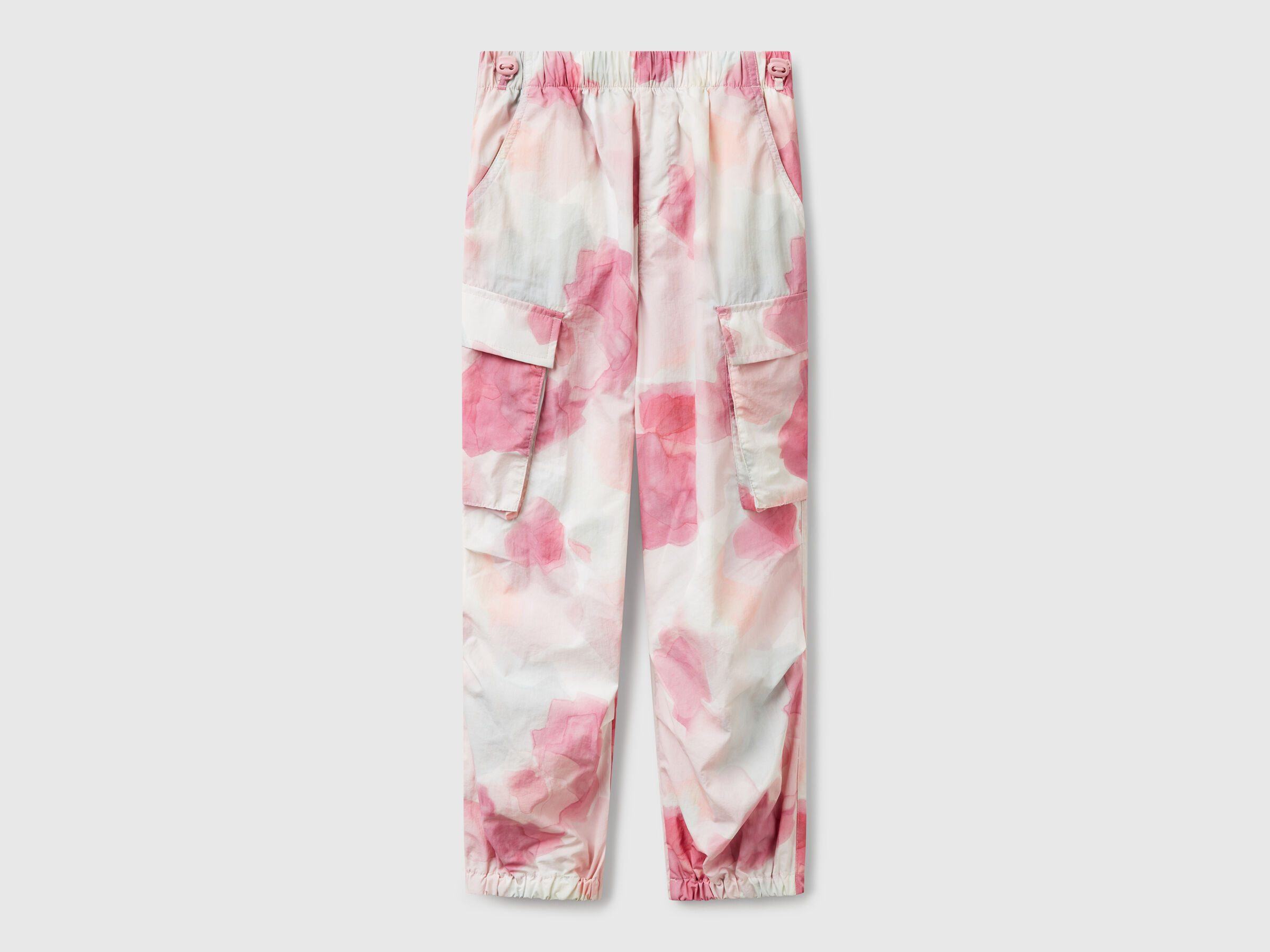 Pantalon parachute avec imprimé à motifs Pantalon parachute avec imprimé à motifs
