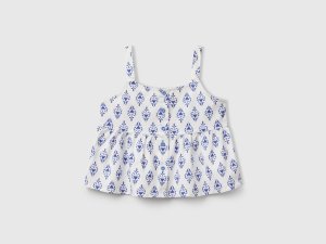 Top à motif en pur coton Top à motif en pur coton