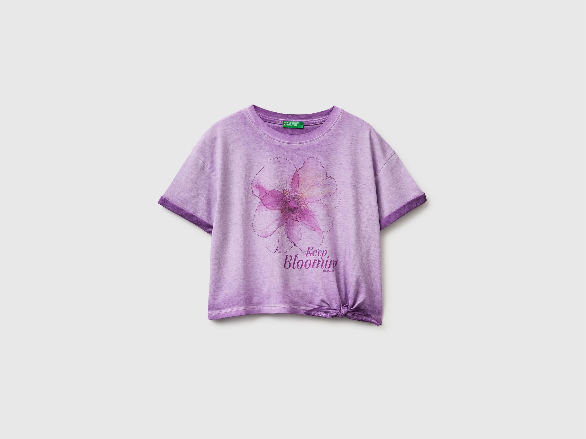 T-shirt imprimé et à nœud T-shirt imprimé et à nœud