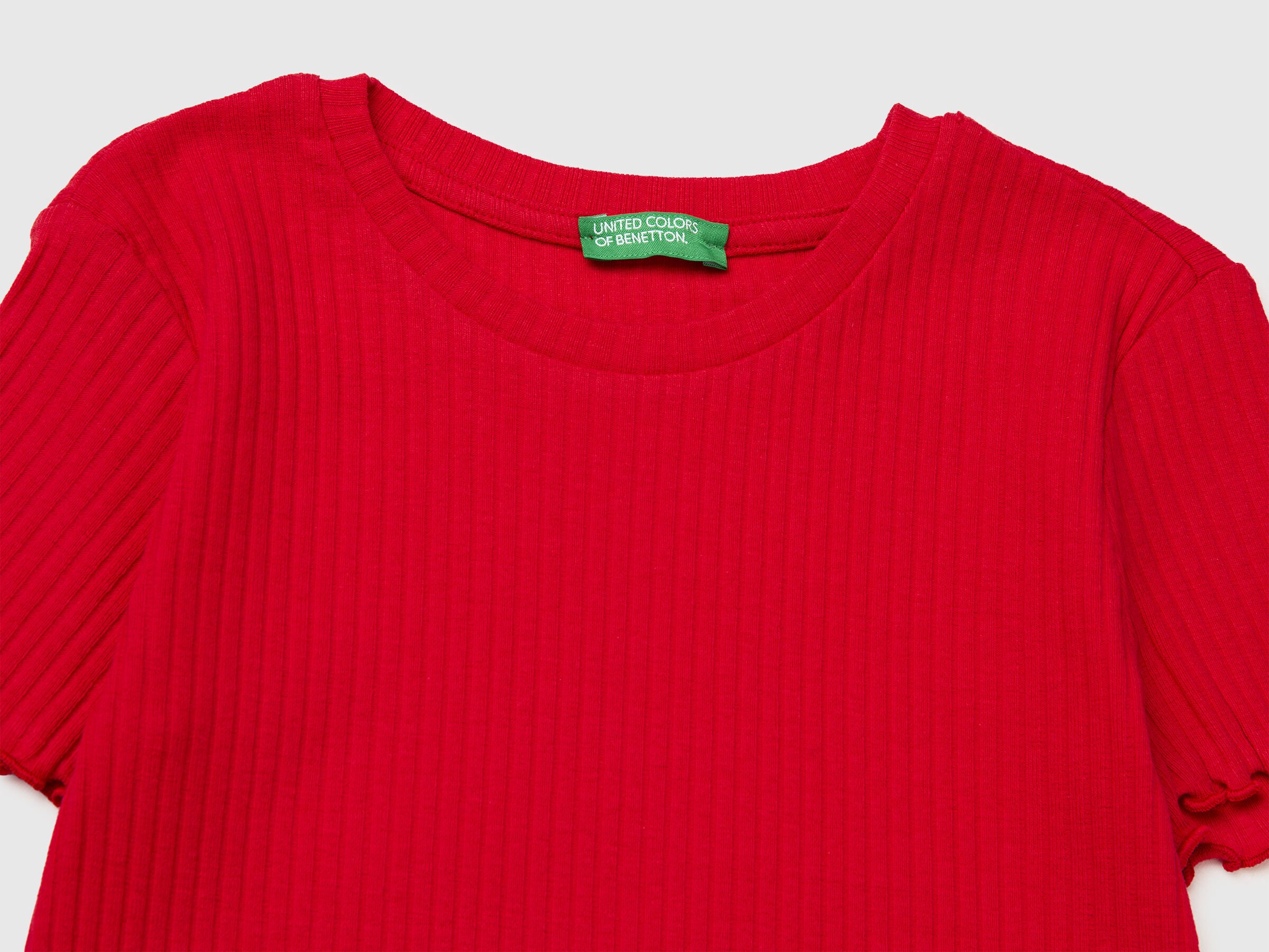 T-shirt côtelé coupe ajustée – Image 3