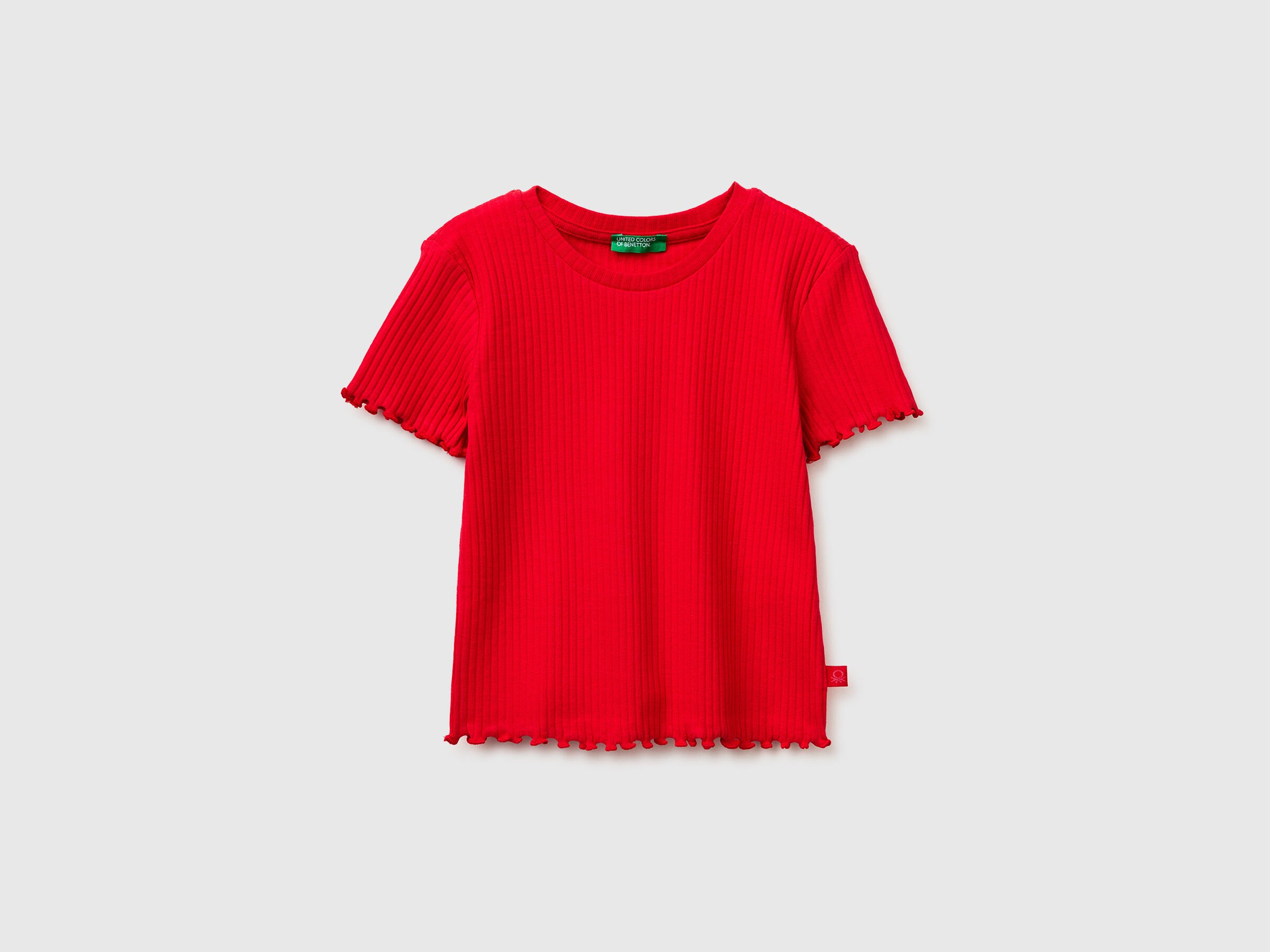 T-shirt côtelé coupe ajustée T-shirt côtelé coupe ajustée