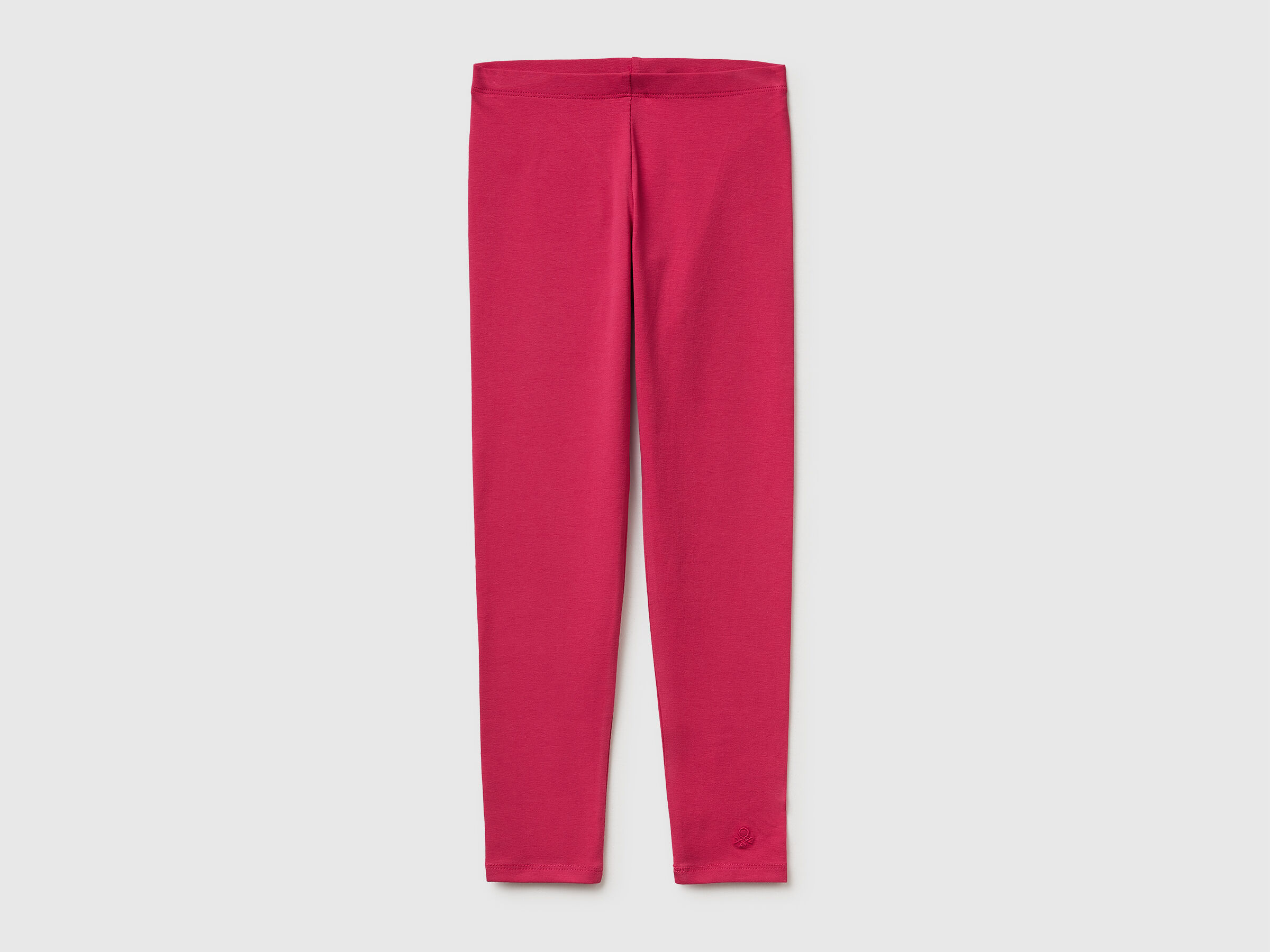 Leggings en coton stretch avec logo Leggings en coton stretch avec logo