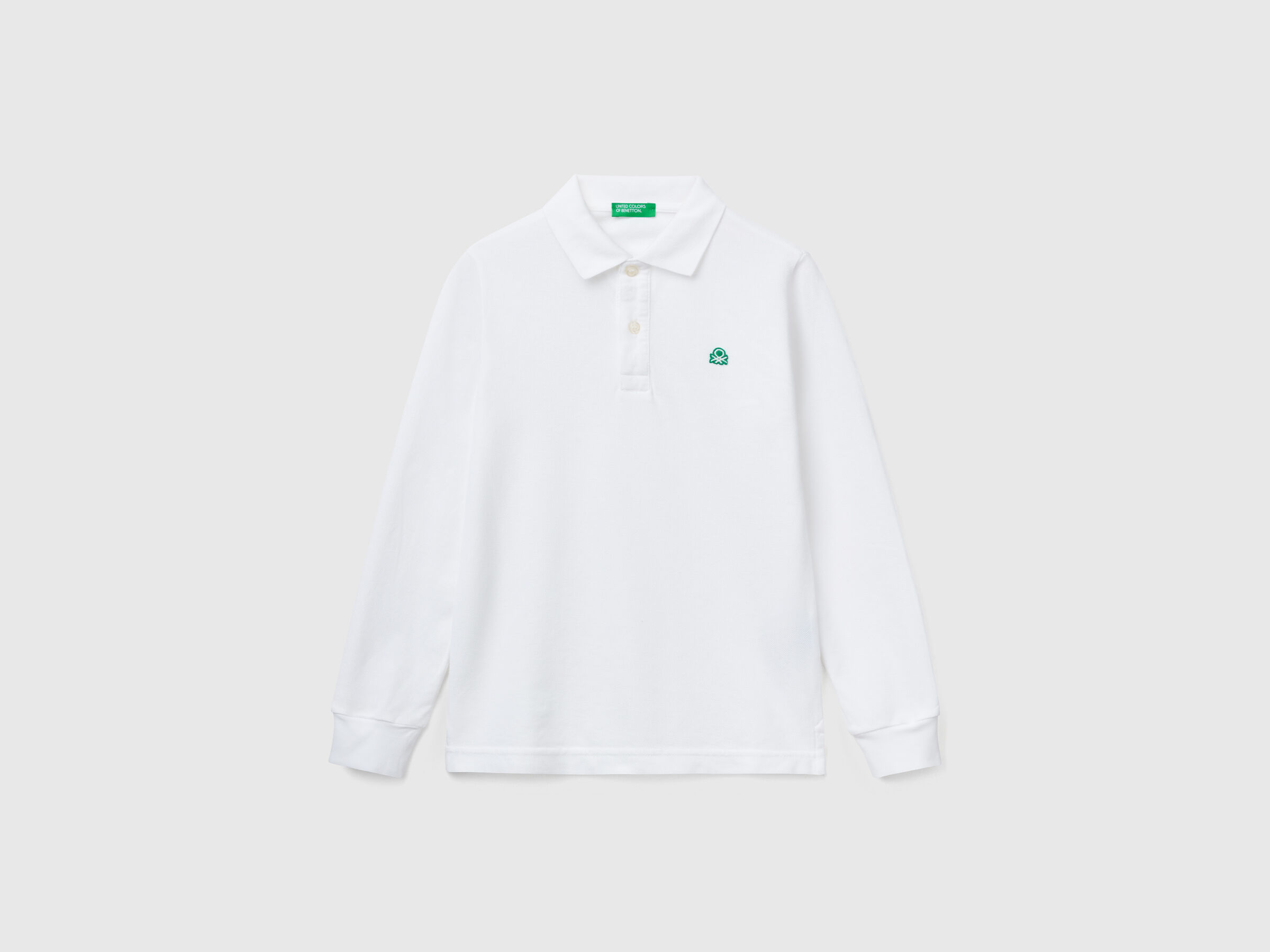 Polo en coton à manches longues Polo en coton à manches longues