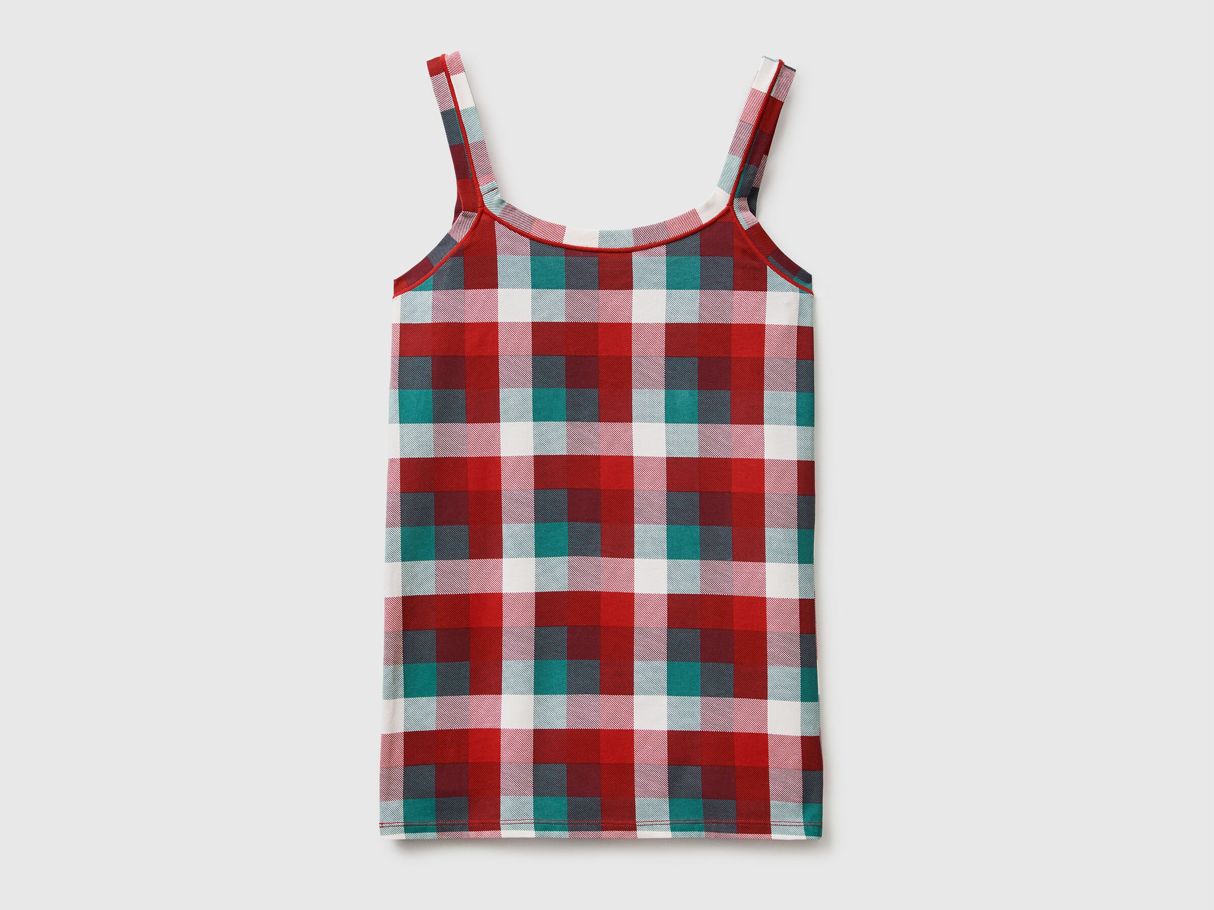 Débardeur de Noël à imprimé tartan – Image 2