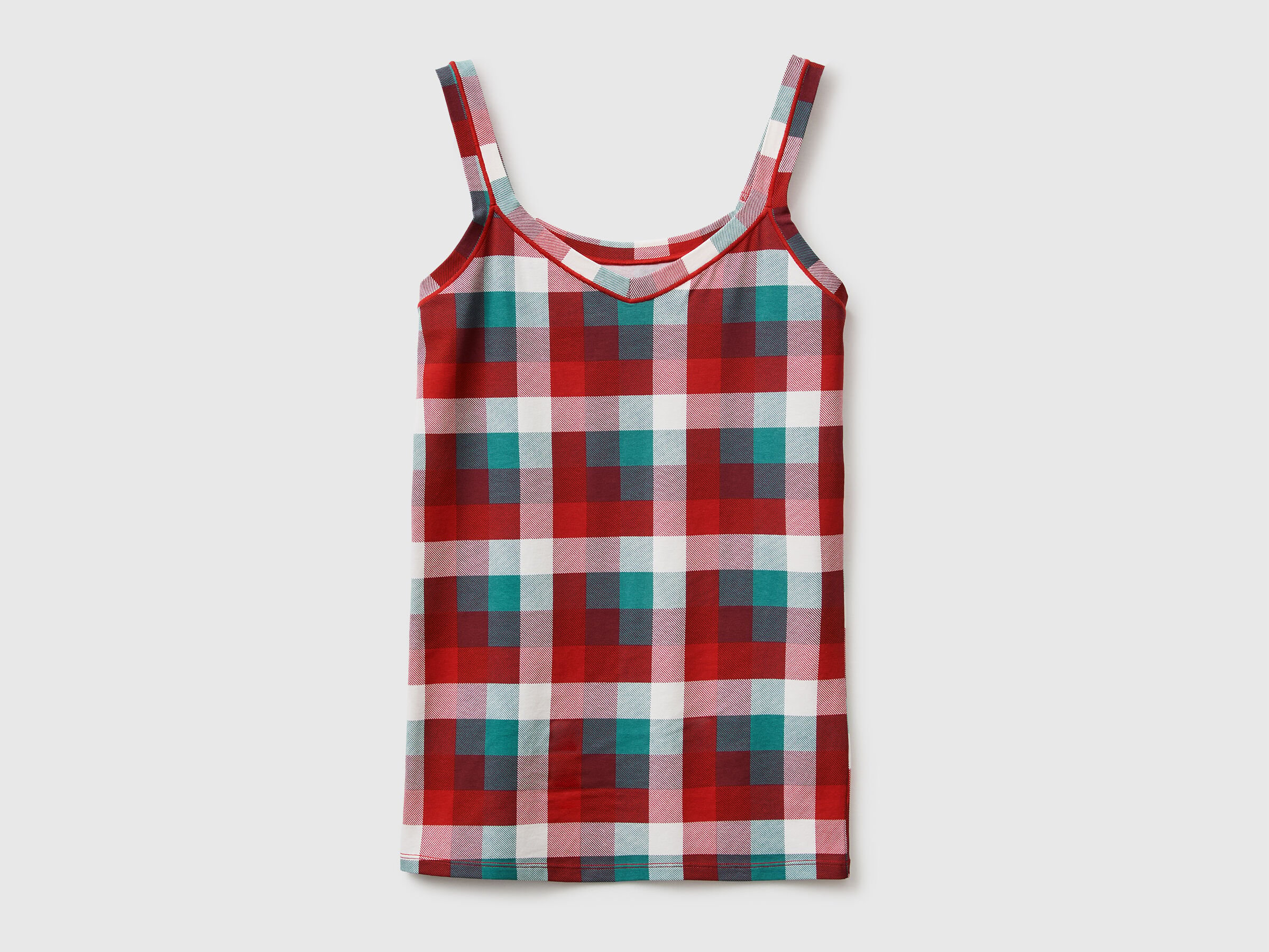 Débardeur de Noël à imprimé tartan Débardeur de Noël à imprimé tartan