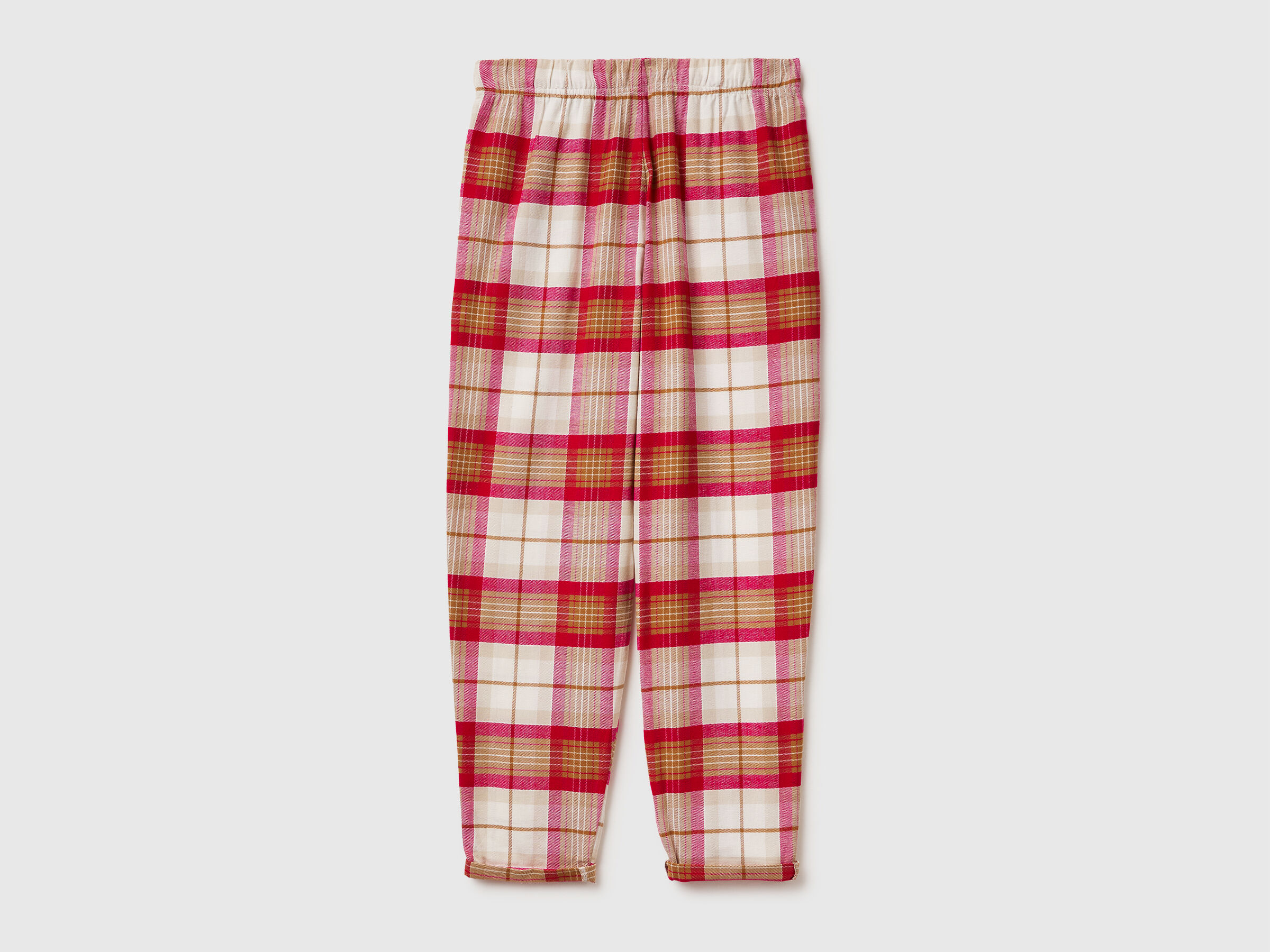 Pantalon de flanelle à carreaux tartan de Noël – Image 2