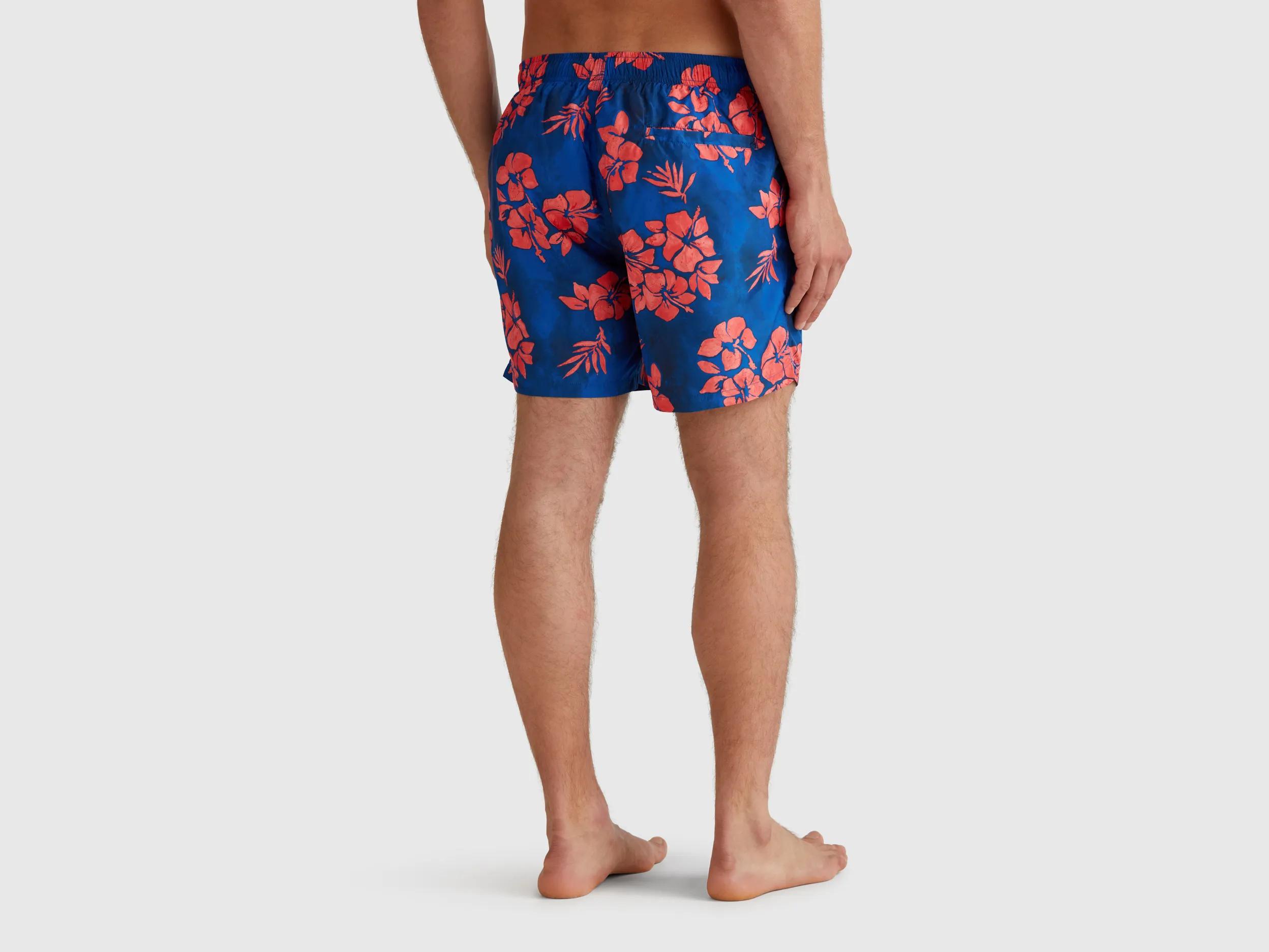 Short de bain en nylon à motifs Short de bain en nylon à motifs