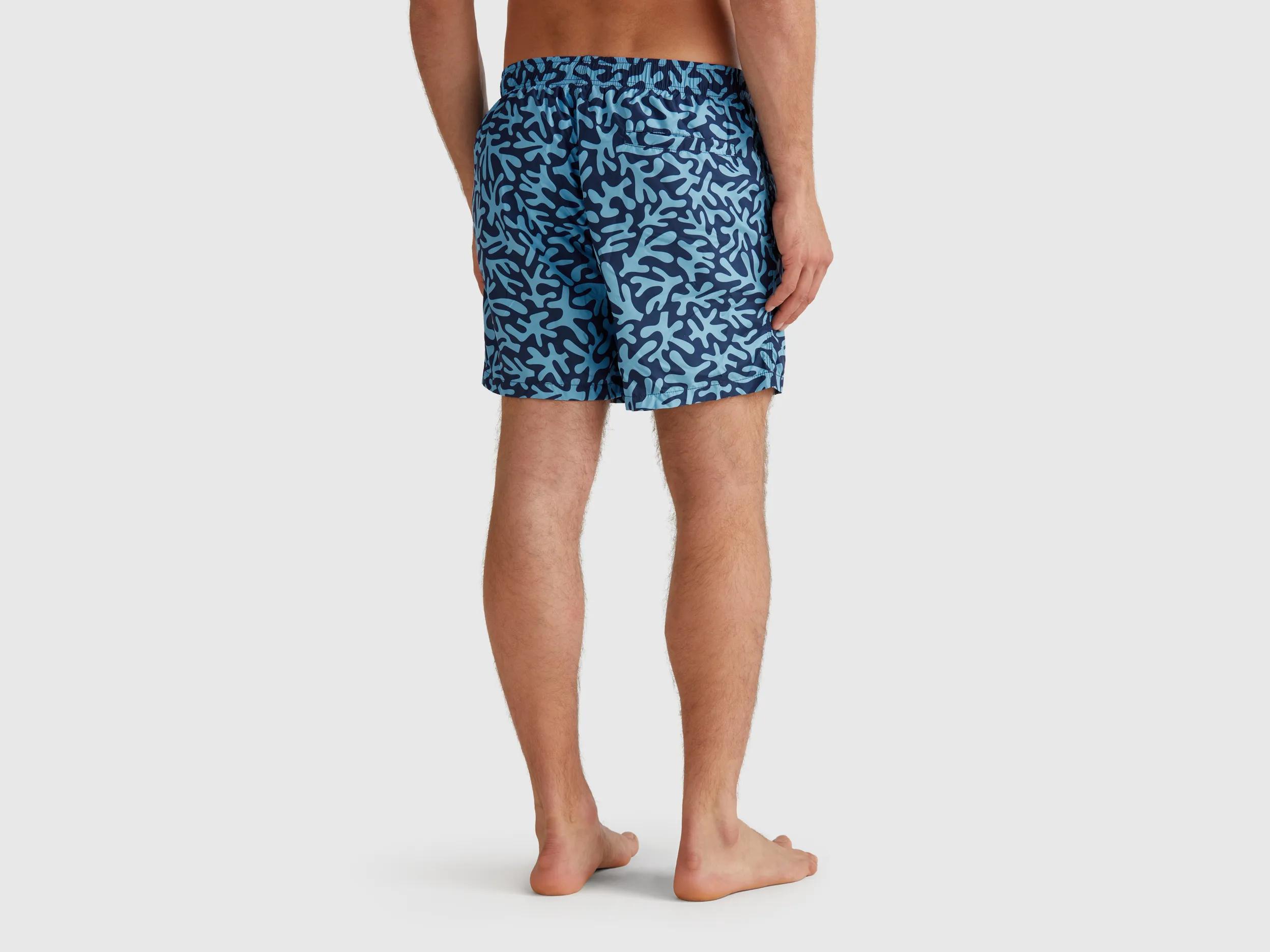 Short de bain en nylon à motifs Short de bain en nylon à motifs