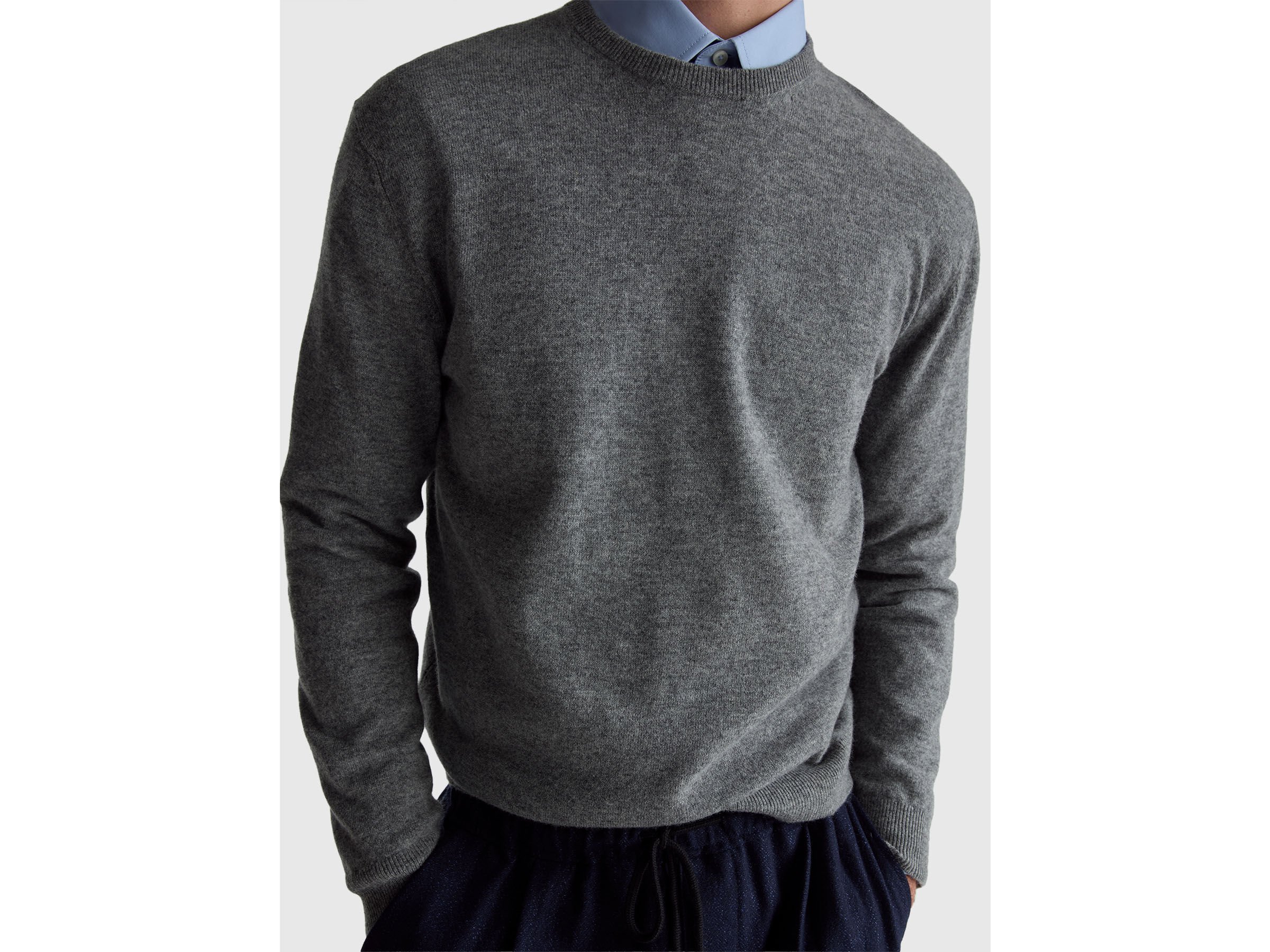 Pull gris foncé en pure laine mérinos – Image 4