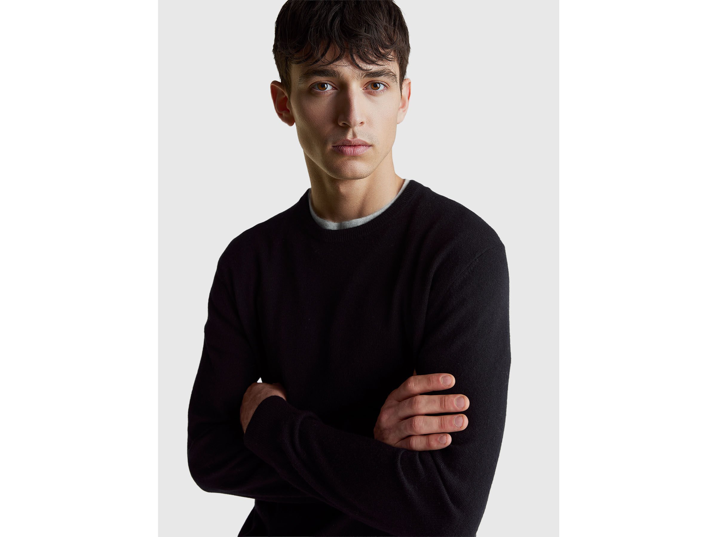 Pull noir en pure laine mérinos – Image 4