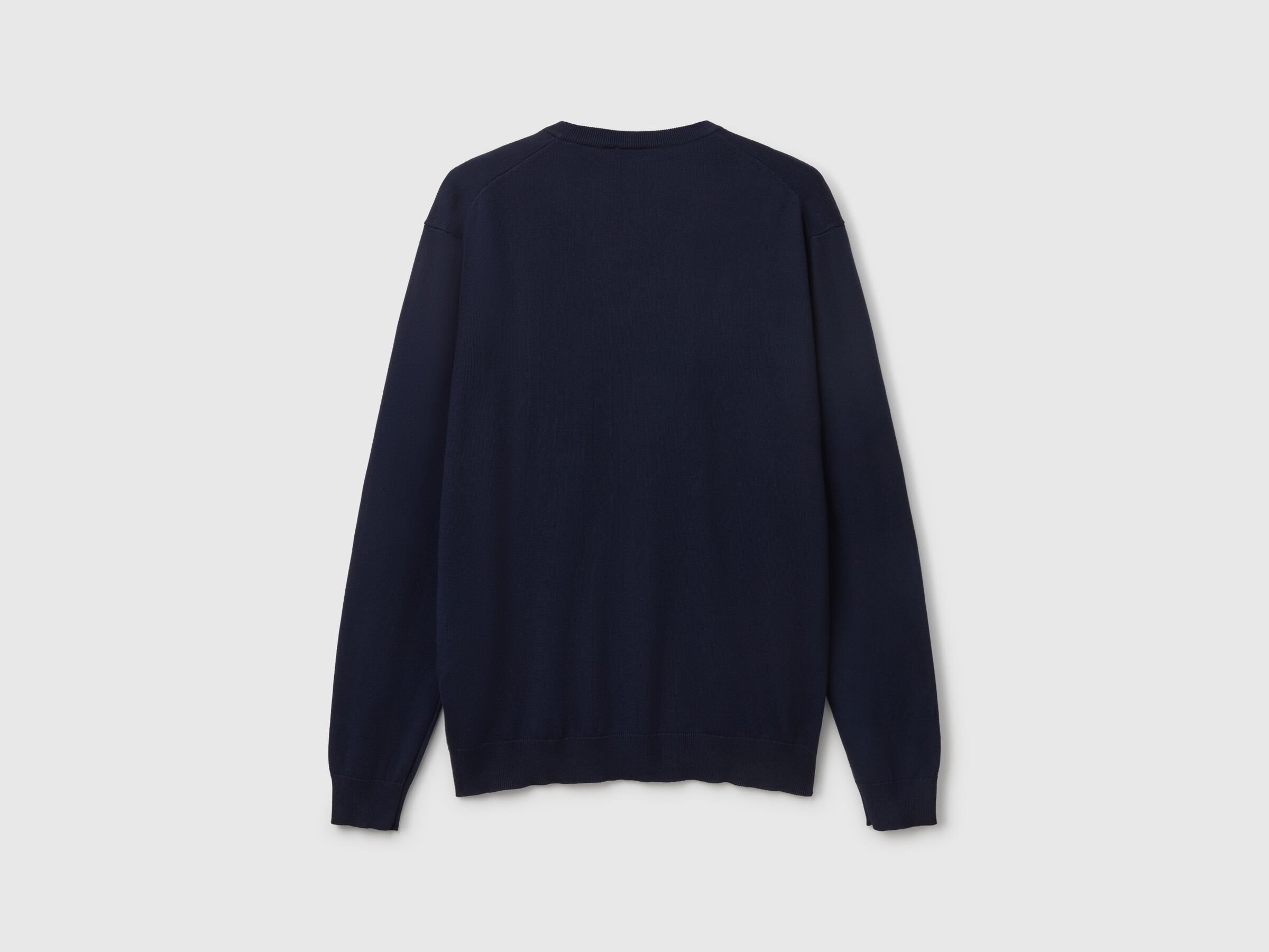 Pull en pur coton à col V – Image 2