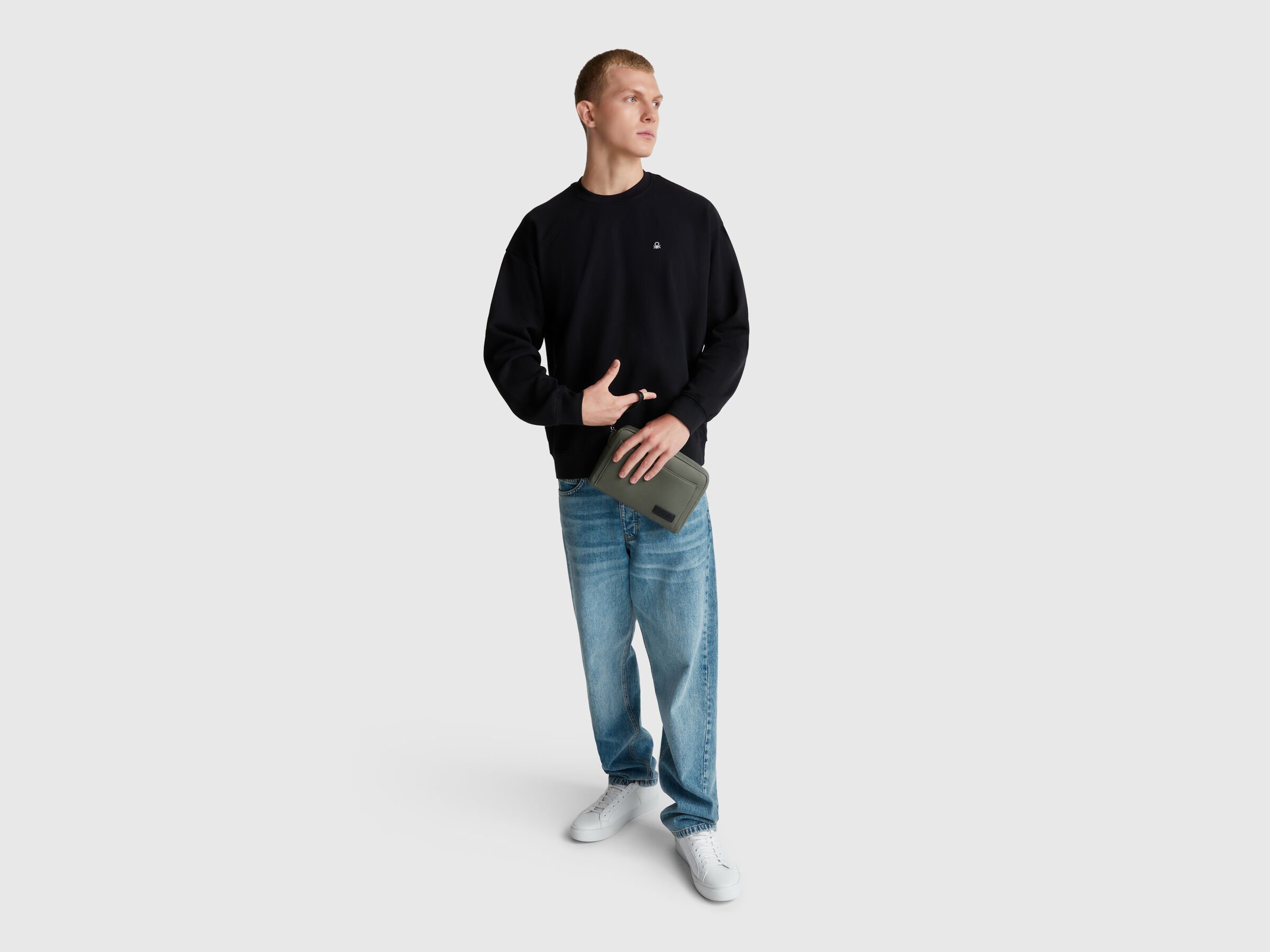 Sweat-shirt avec patch logo – Image 3