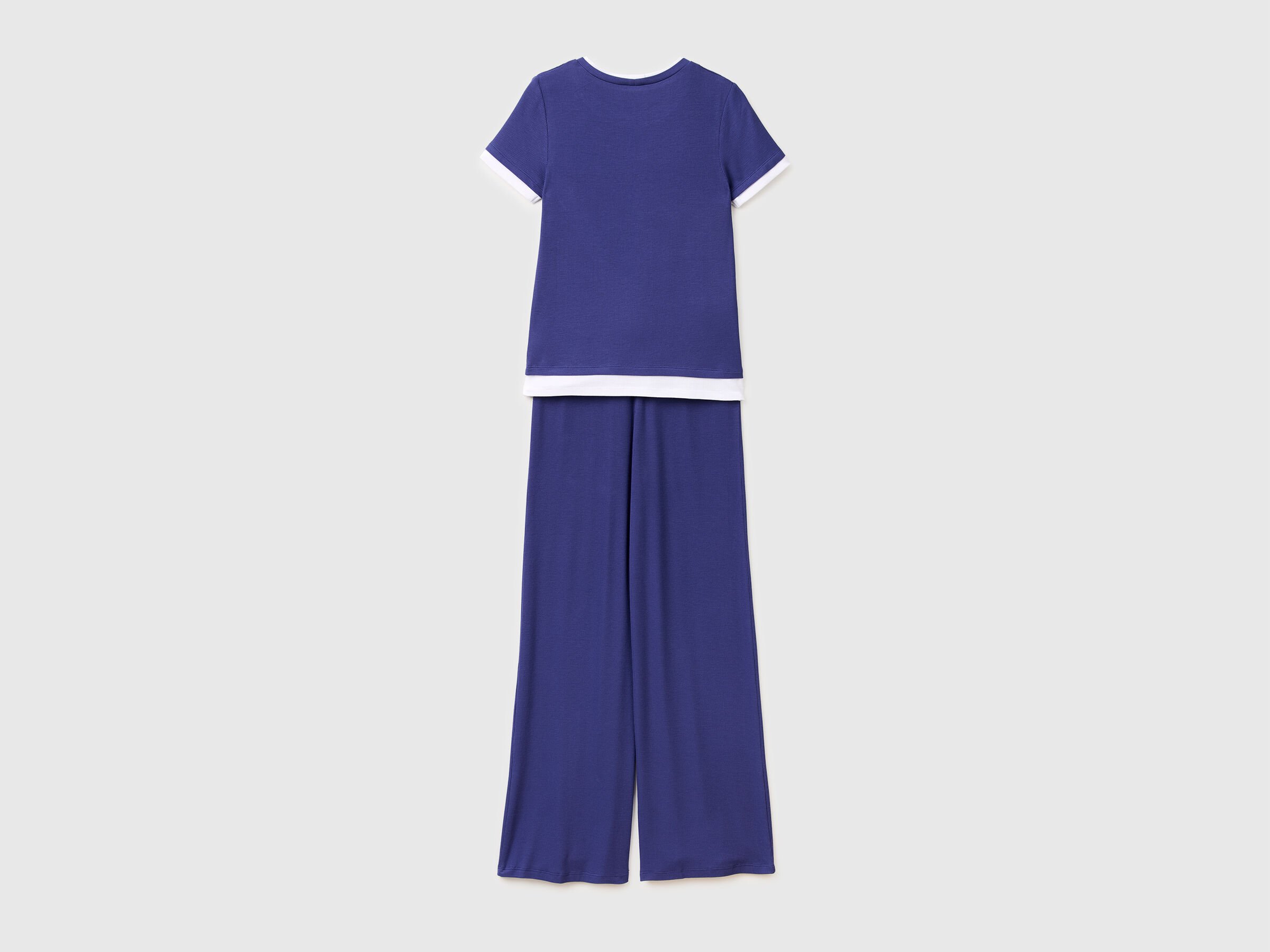 Pyjama en viscose côtelée – Image 2