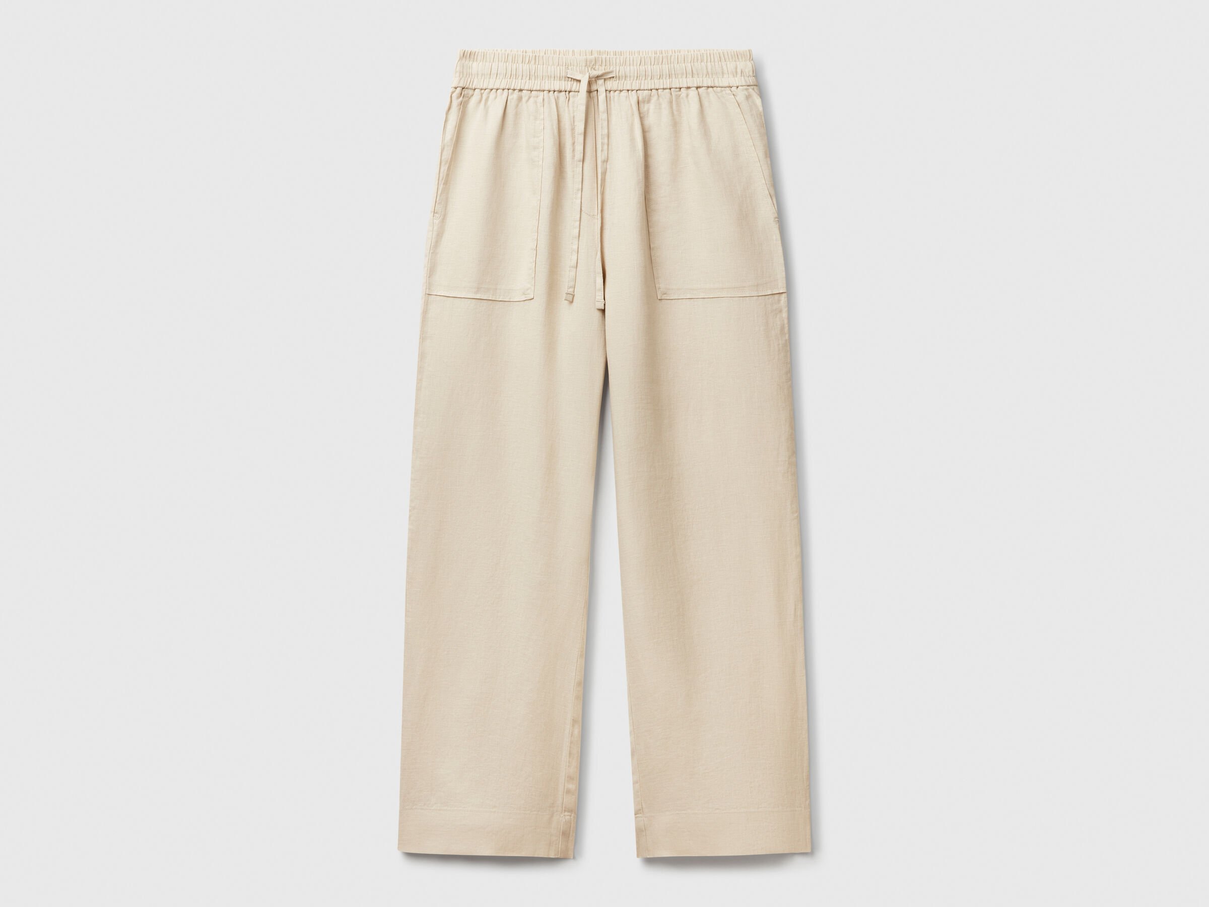 Pantalon pur lin avec élastique Pantalon pur lin avec élastique