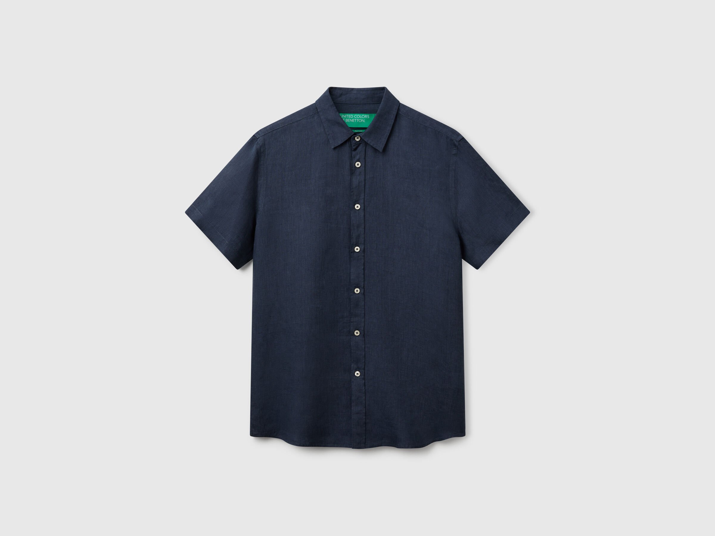 Chemise à manches courtes 100% lin Chemise à manches courtes 100% lin