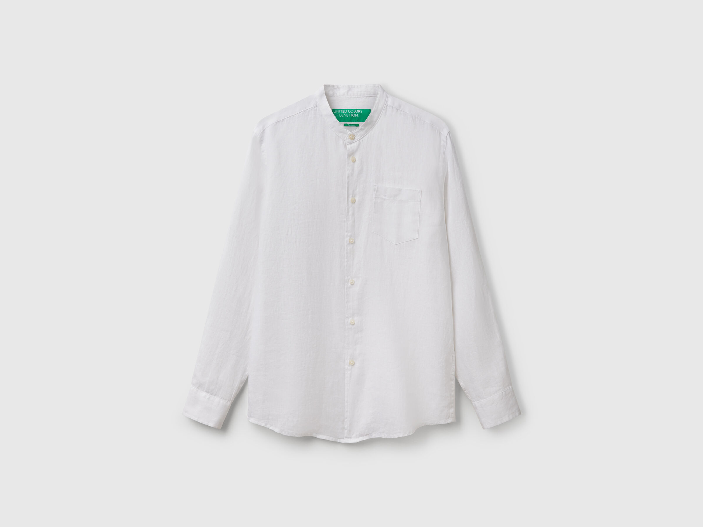 Chemise en lin avec col mao Chemise en lin avec col mao