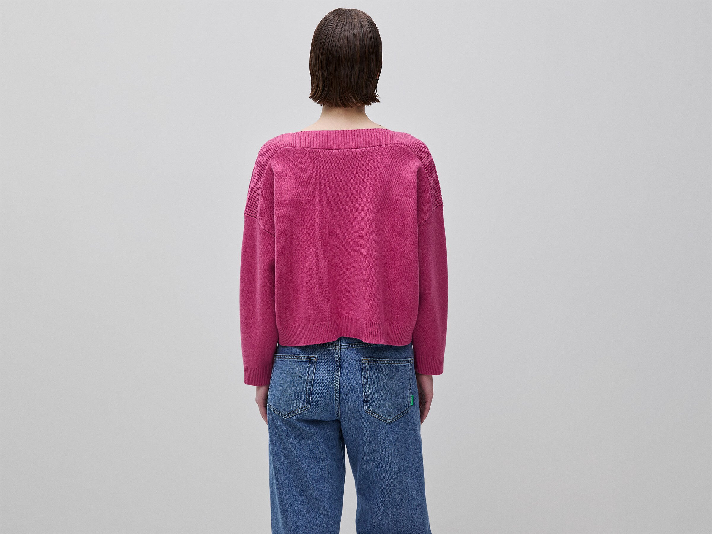 Pull jacquard à coupe carrée – Image 2