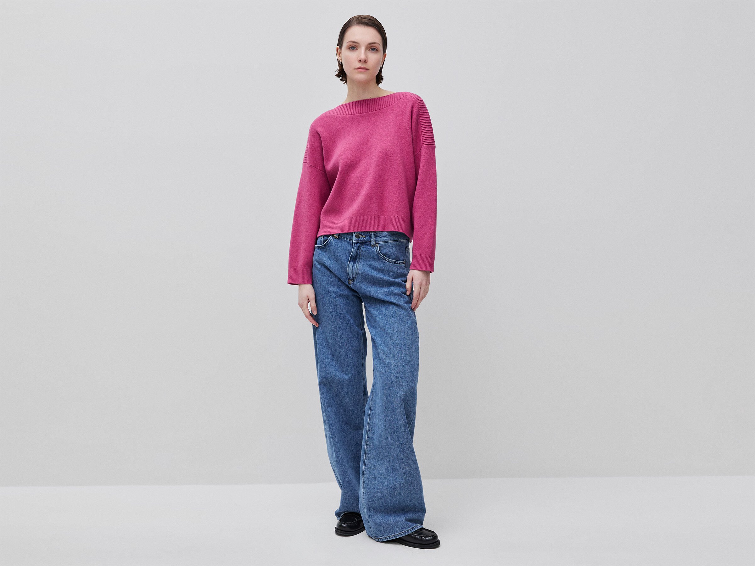 Pull jacquard à coupe carrée – Image 3