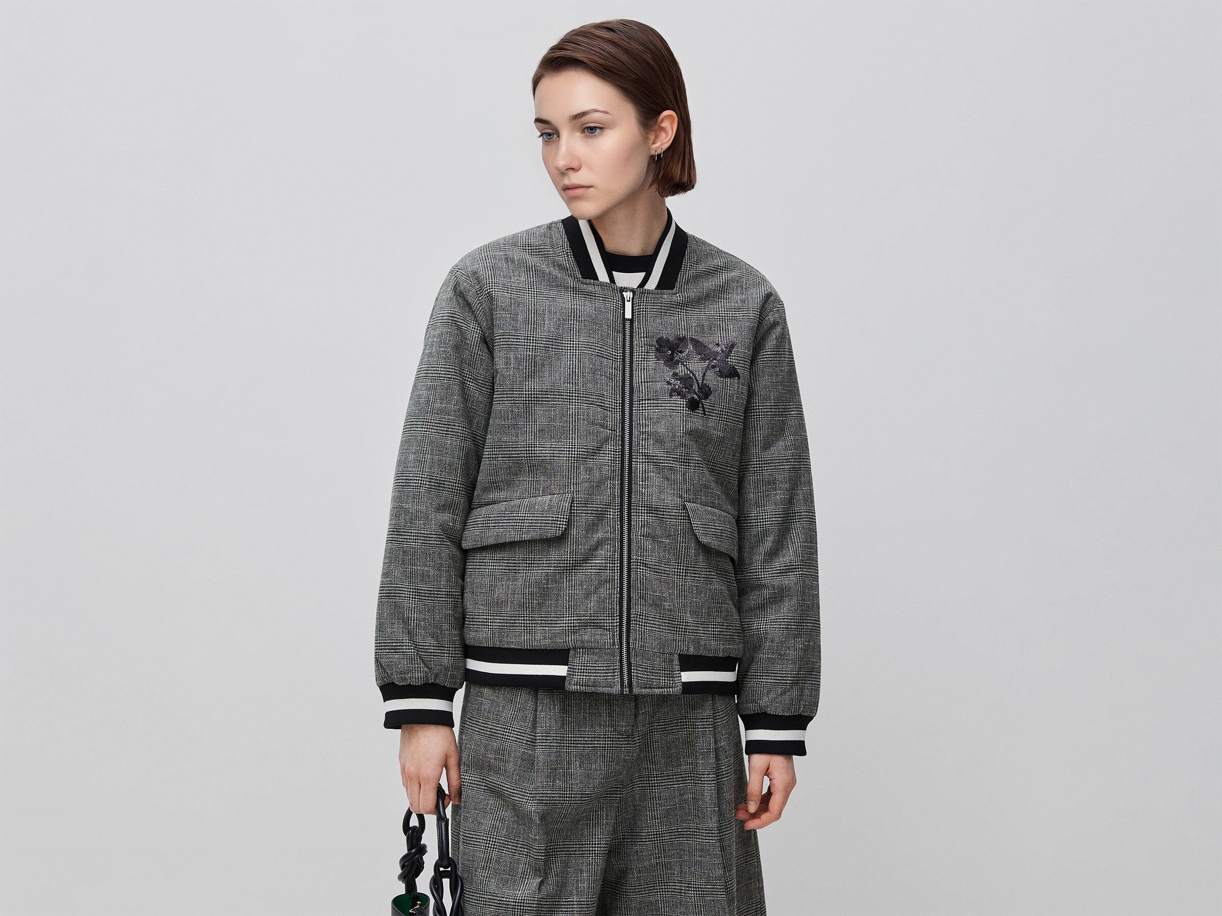 Veste bomber Prince de Galles Veste bomber Prince de Galles