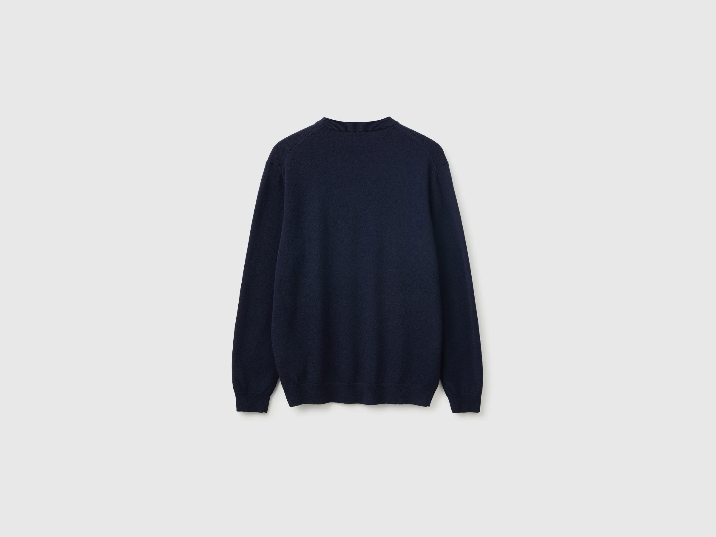 Pull bleu nuit 100 % laine mérinos – Image 2