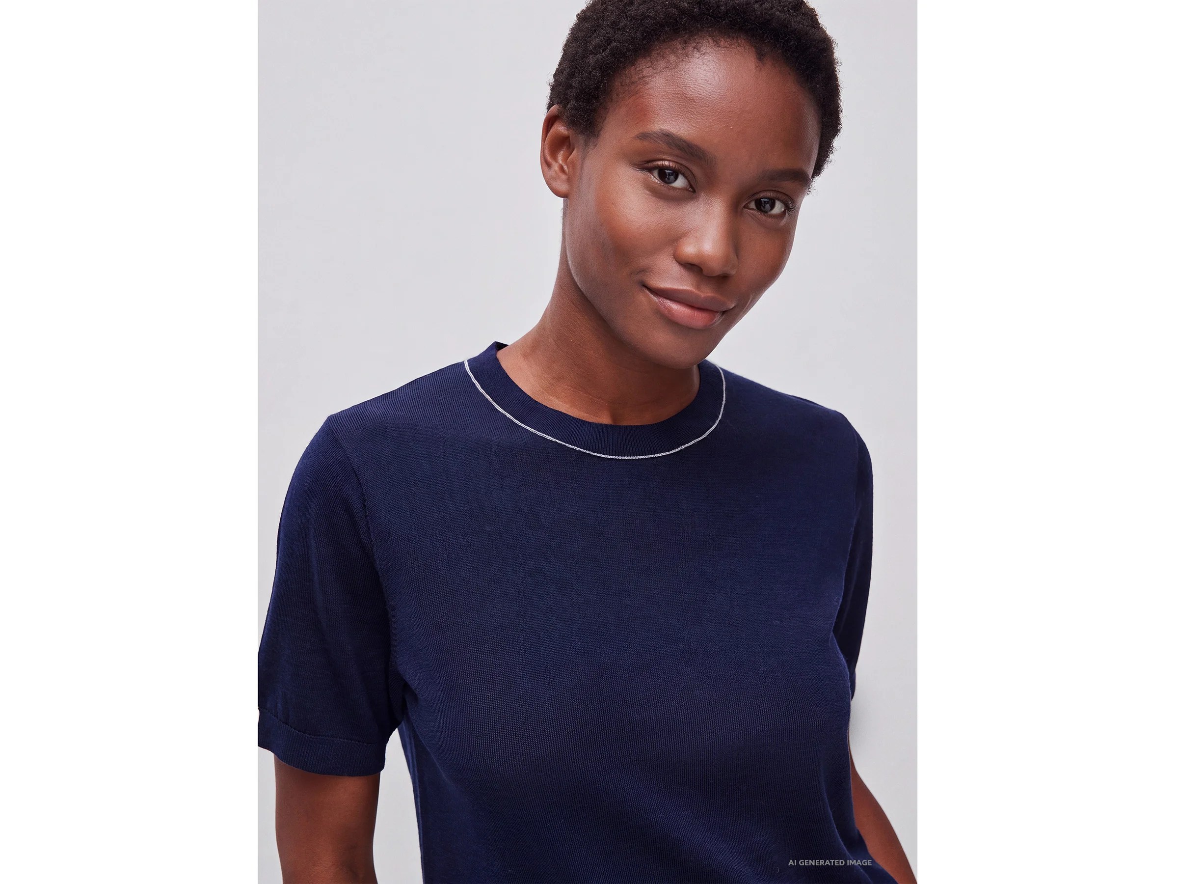 Pull manches courtes 100 % laine mérinos – Image 4