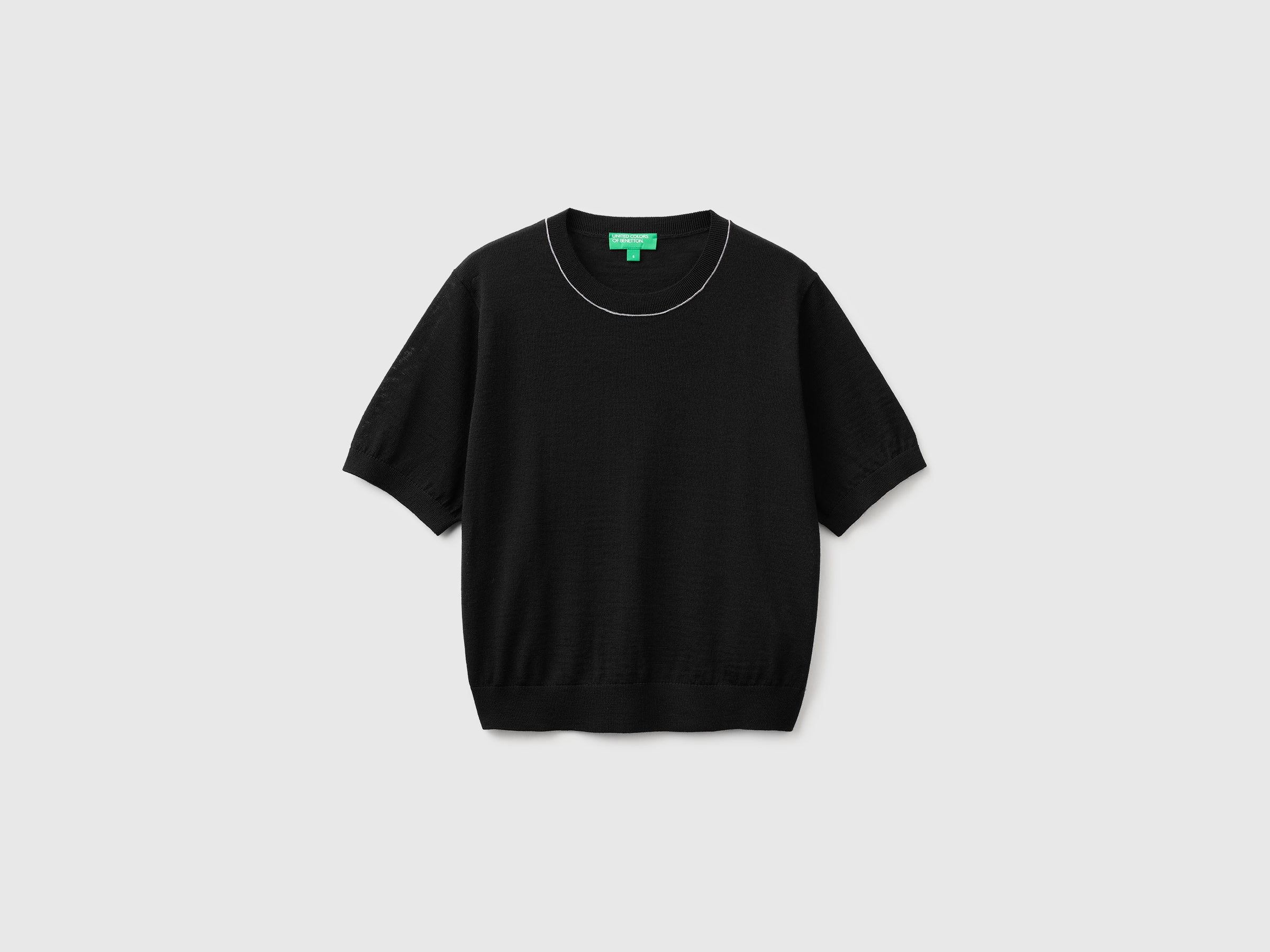 Pull manches courtes 100 % laine mérinos Pull manches courtes 100 % laine mérinos