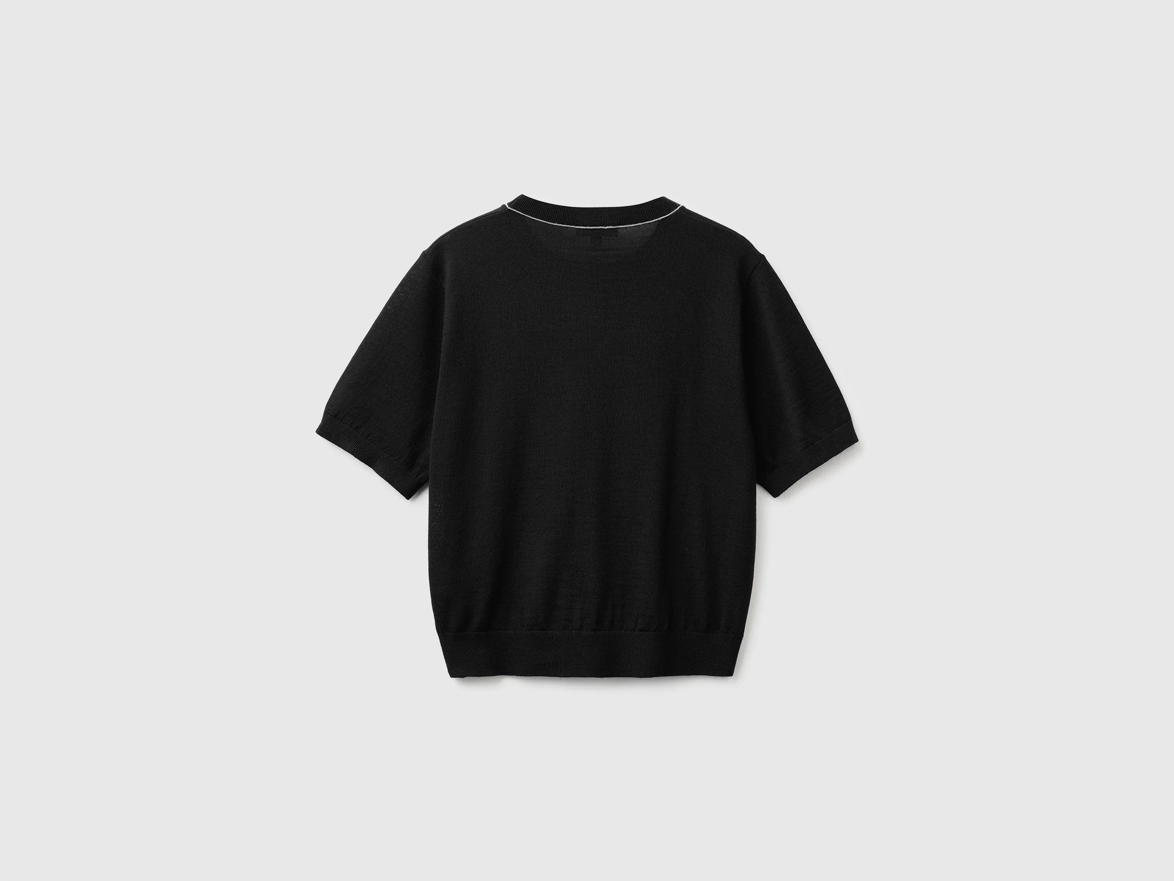 Pull manches courtes 100 % laine mérinos – Image 2