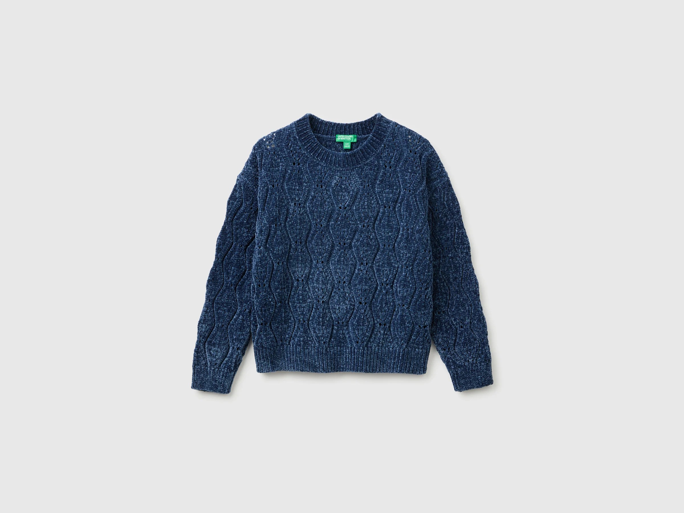 Pull col rond en chenille Pull col rond en chenille