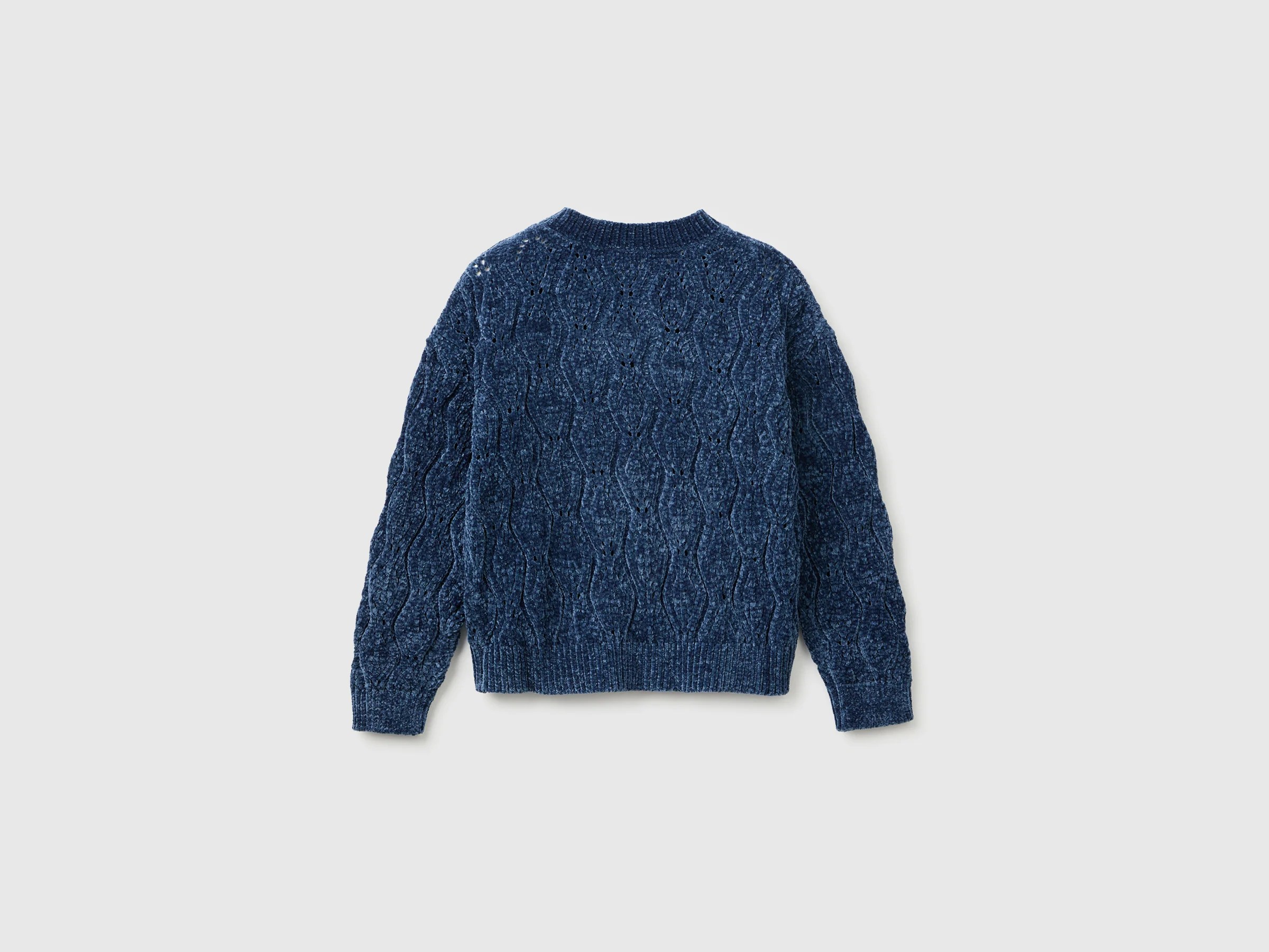 Pull col rond en chenille – Image 2