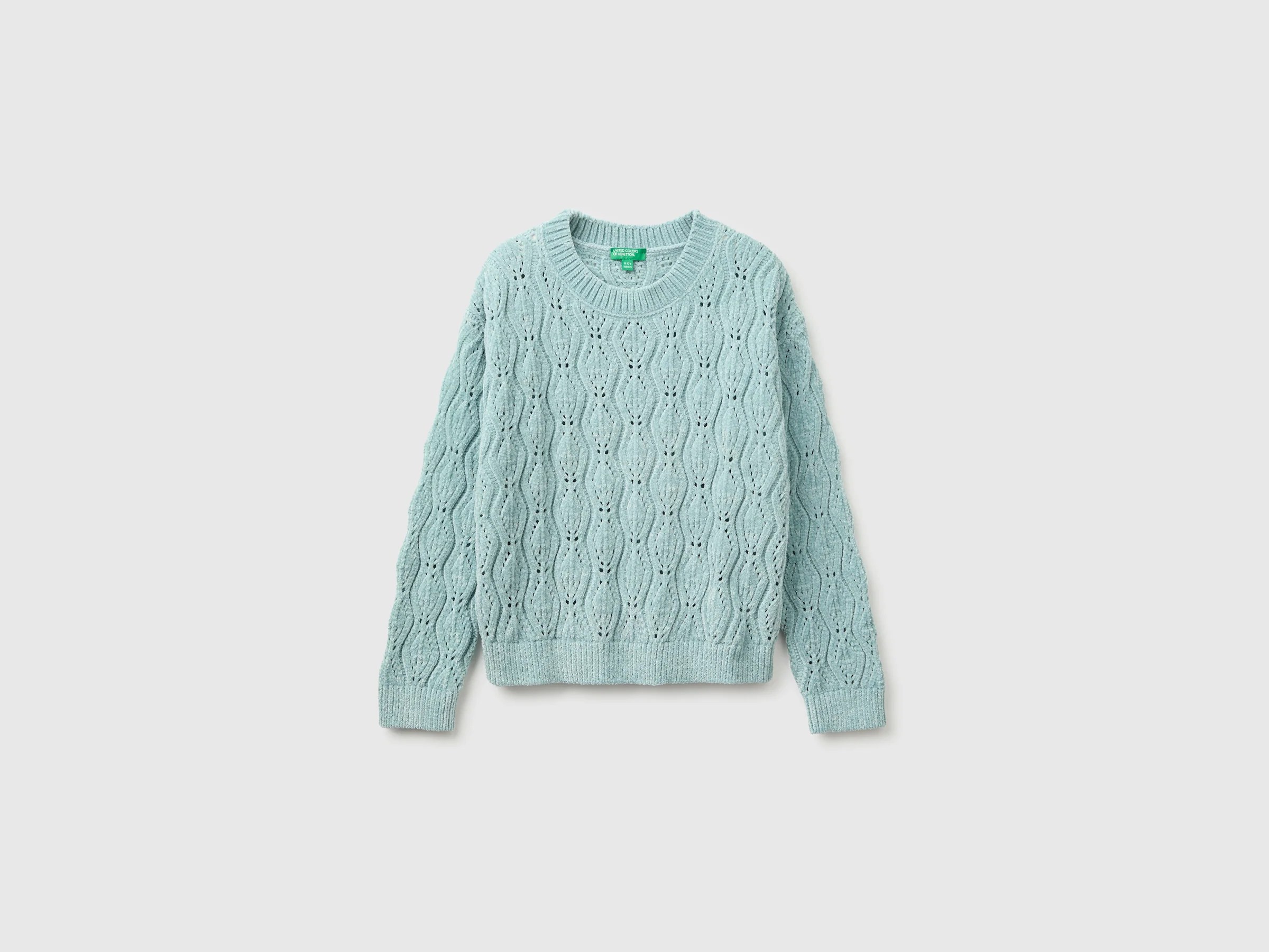 Pull col rond en chenille Pull col rond en chenille