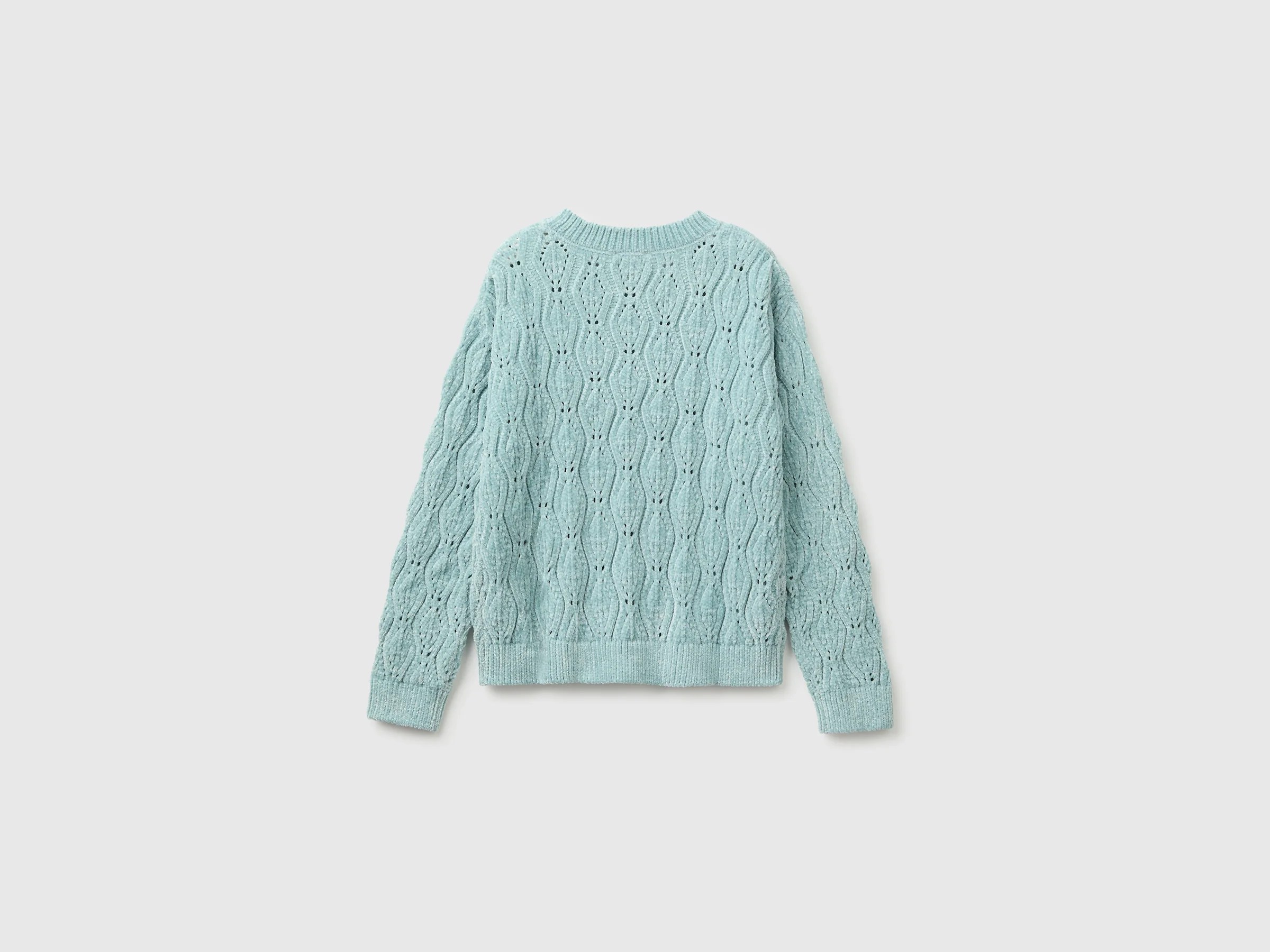 Pull col rond en chenille – Image 2