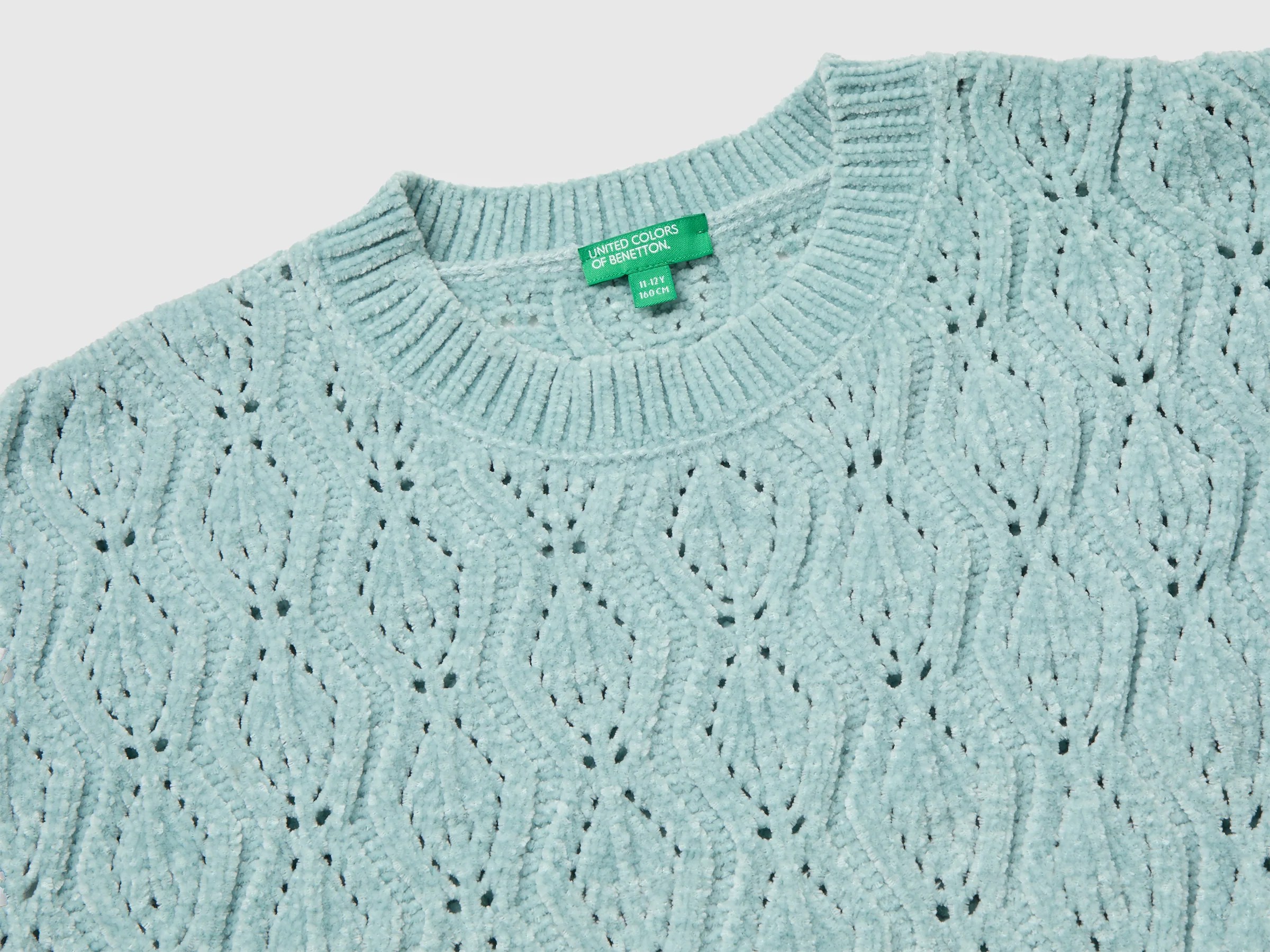 Pull col rond en chenille – Image 3
