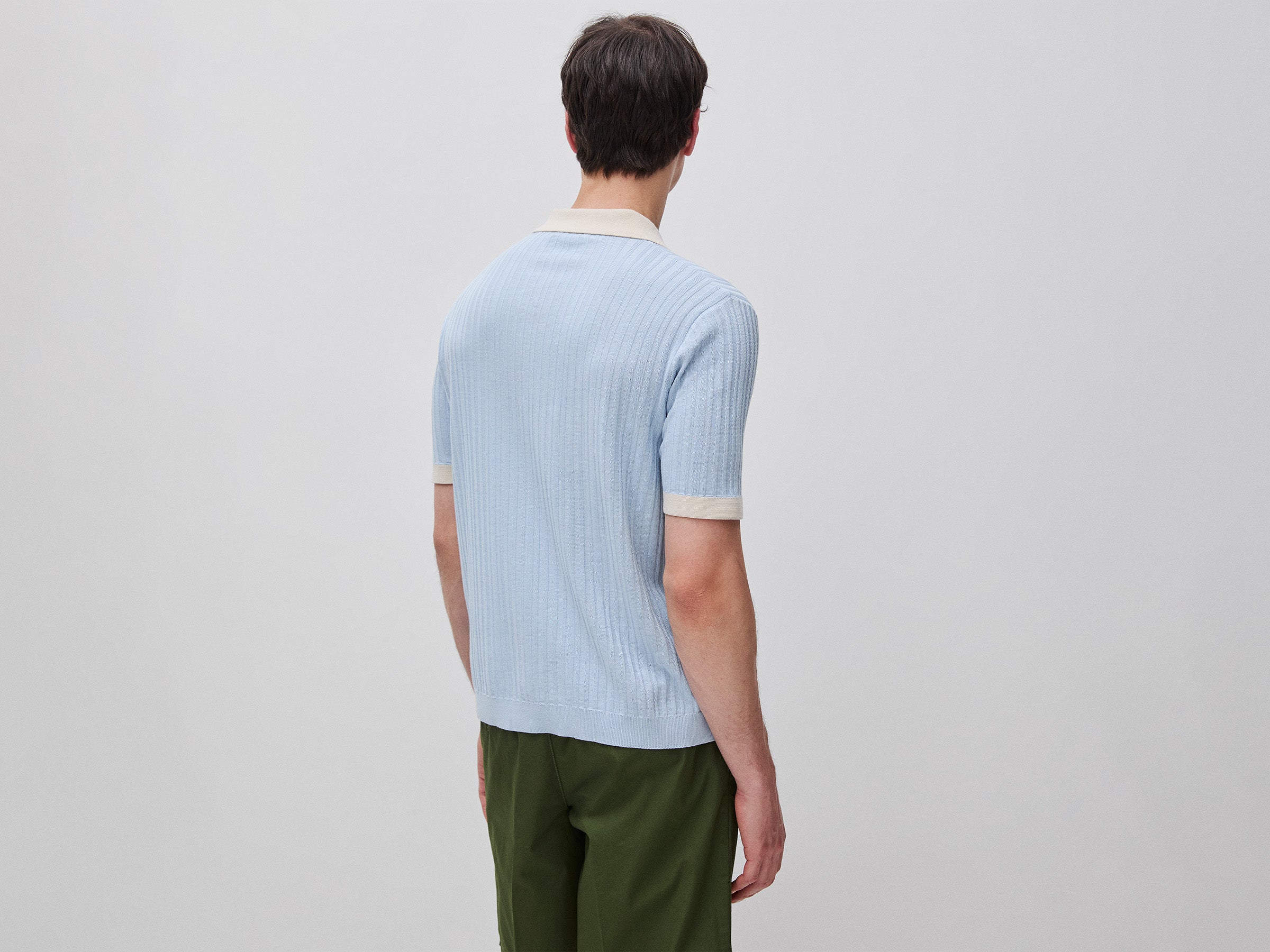 Polo en maille côtelée – Image 2
