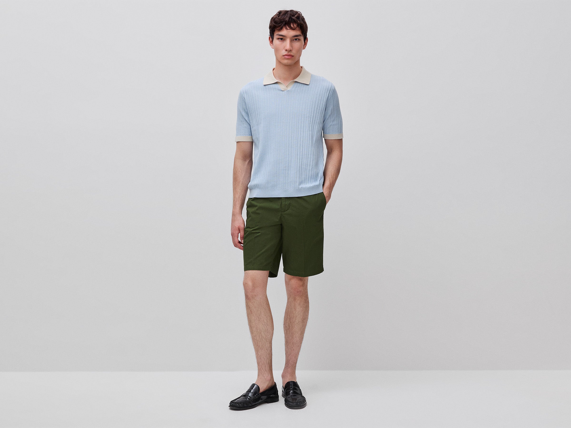 Polo en maille côtelée – Image 3
