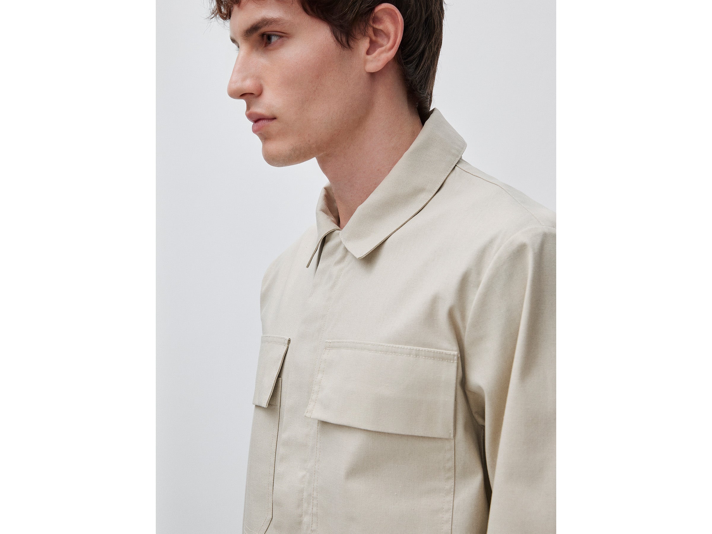 Veste en lin mélangé enduit – Image 4