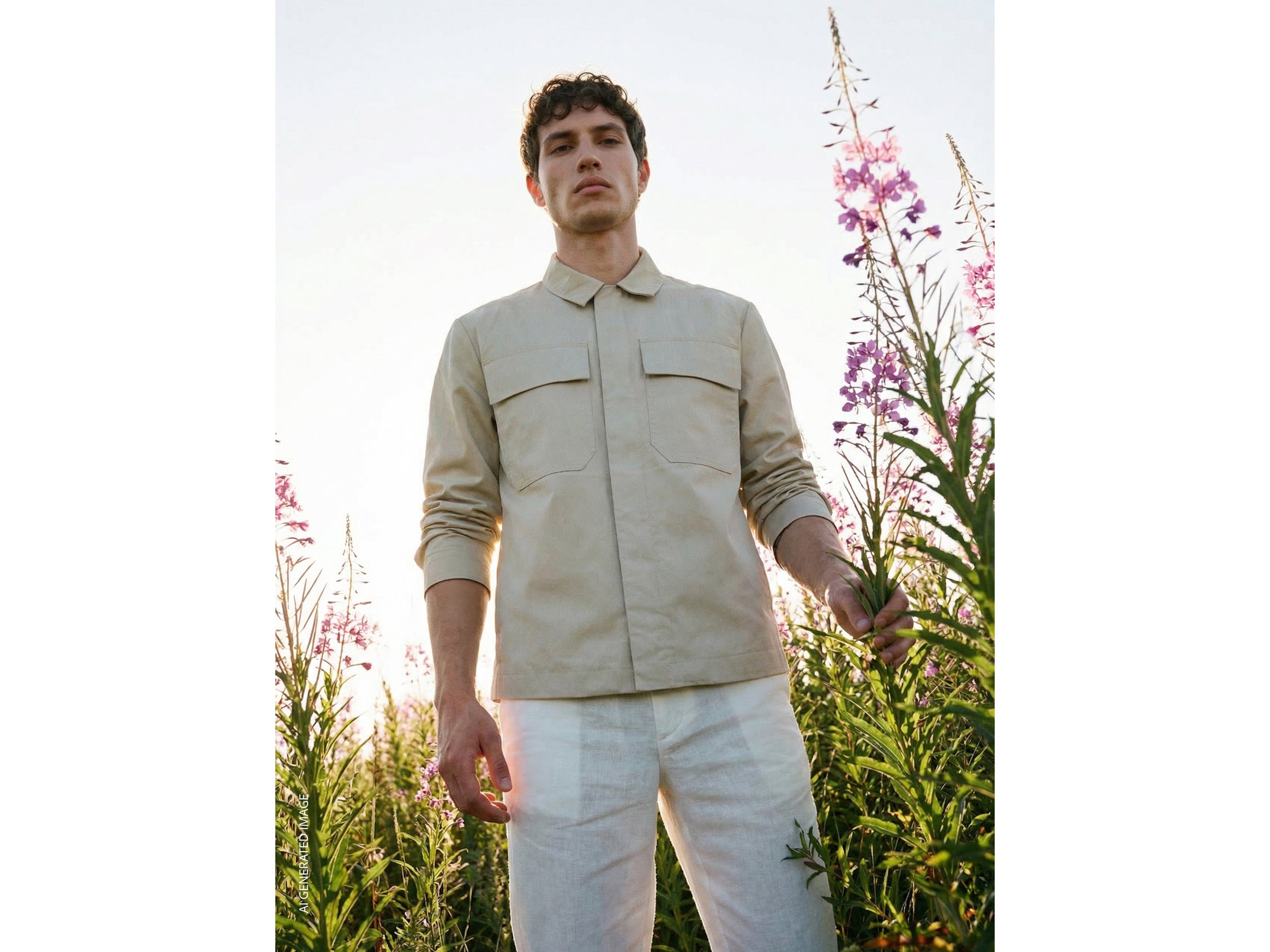 Veste en lin mélangé enduit – Image 5