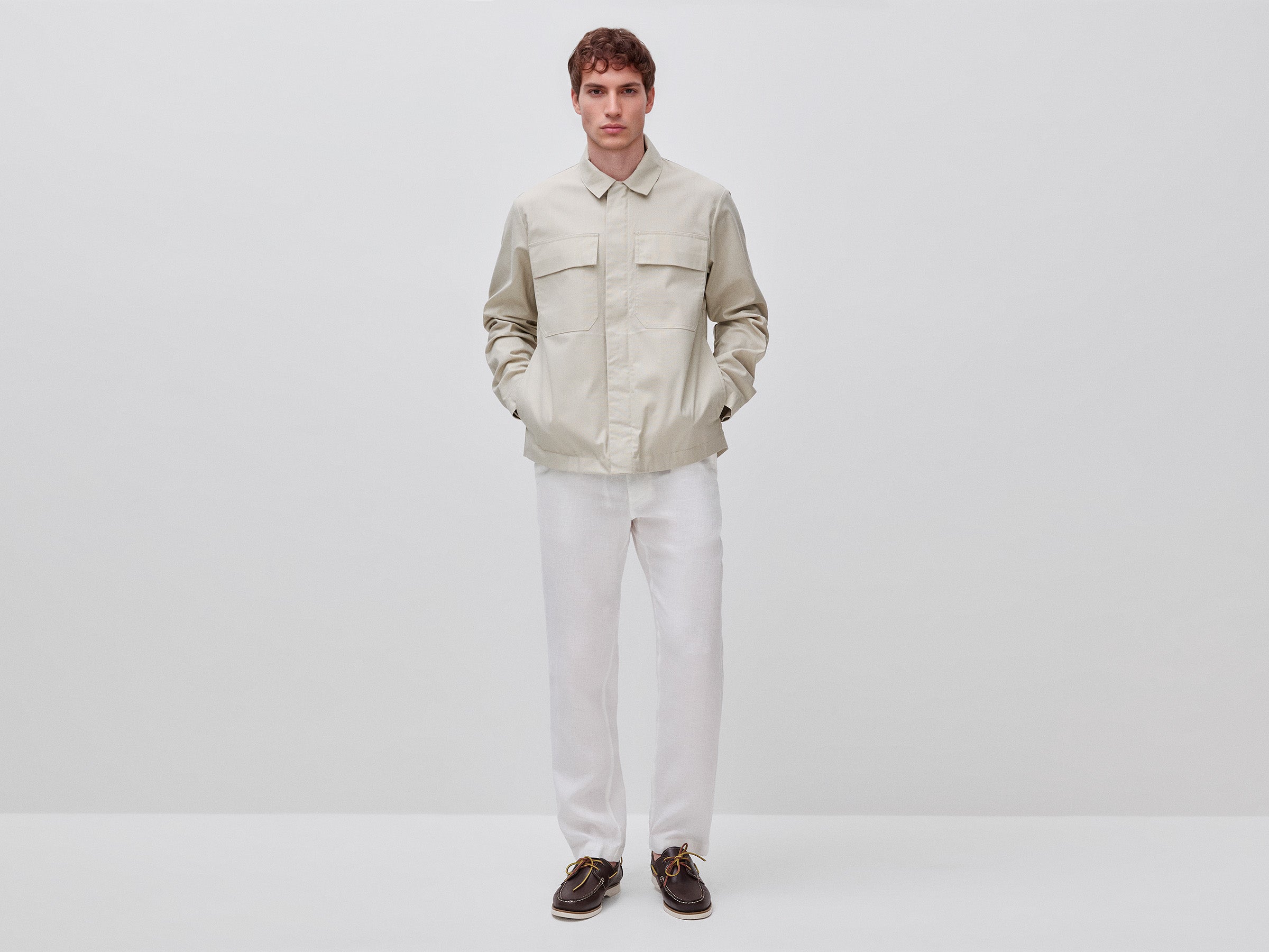 Veste en lin mélangé enduit – Image 3