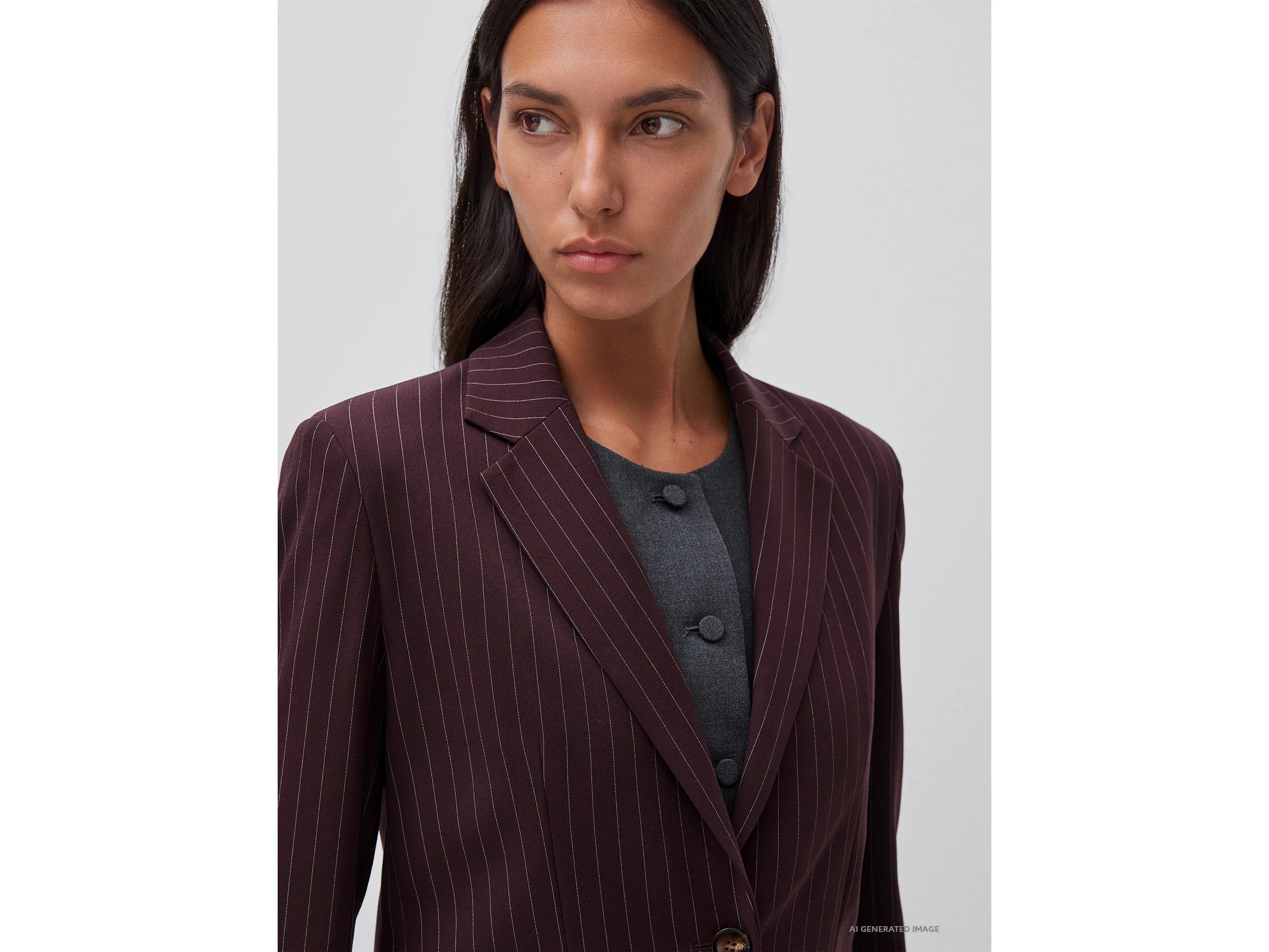 Blazer rayé coupe confort – Image 4