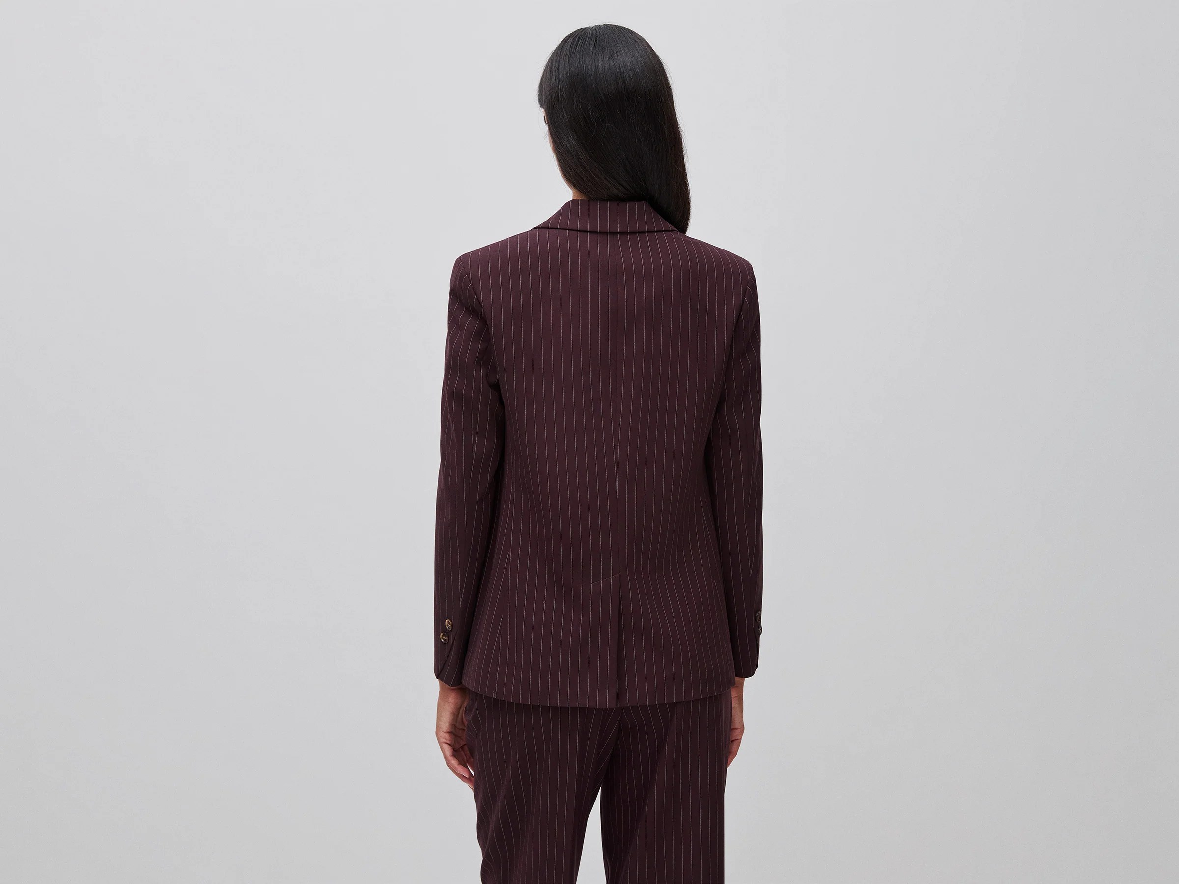 Blazer rayé coupe confort – Image 2