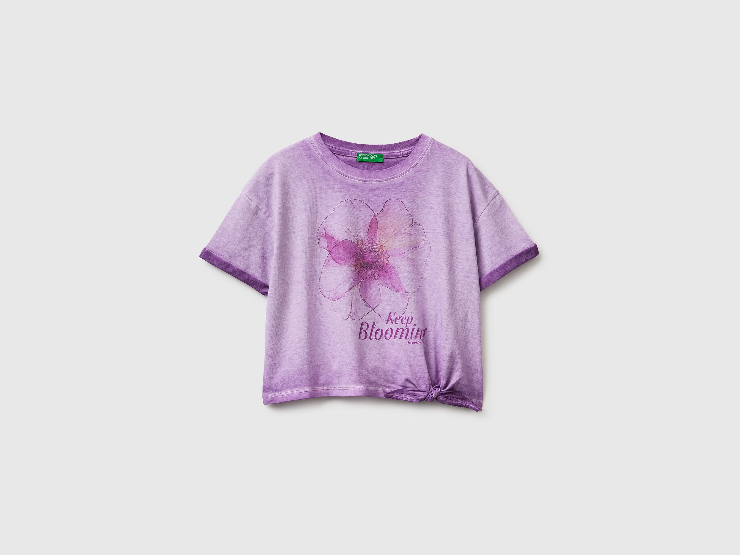 T-shirt imprimé et à nœud T-shirt imprimé et à nœud
