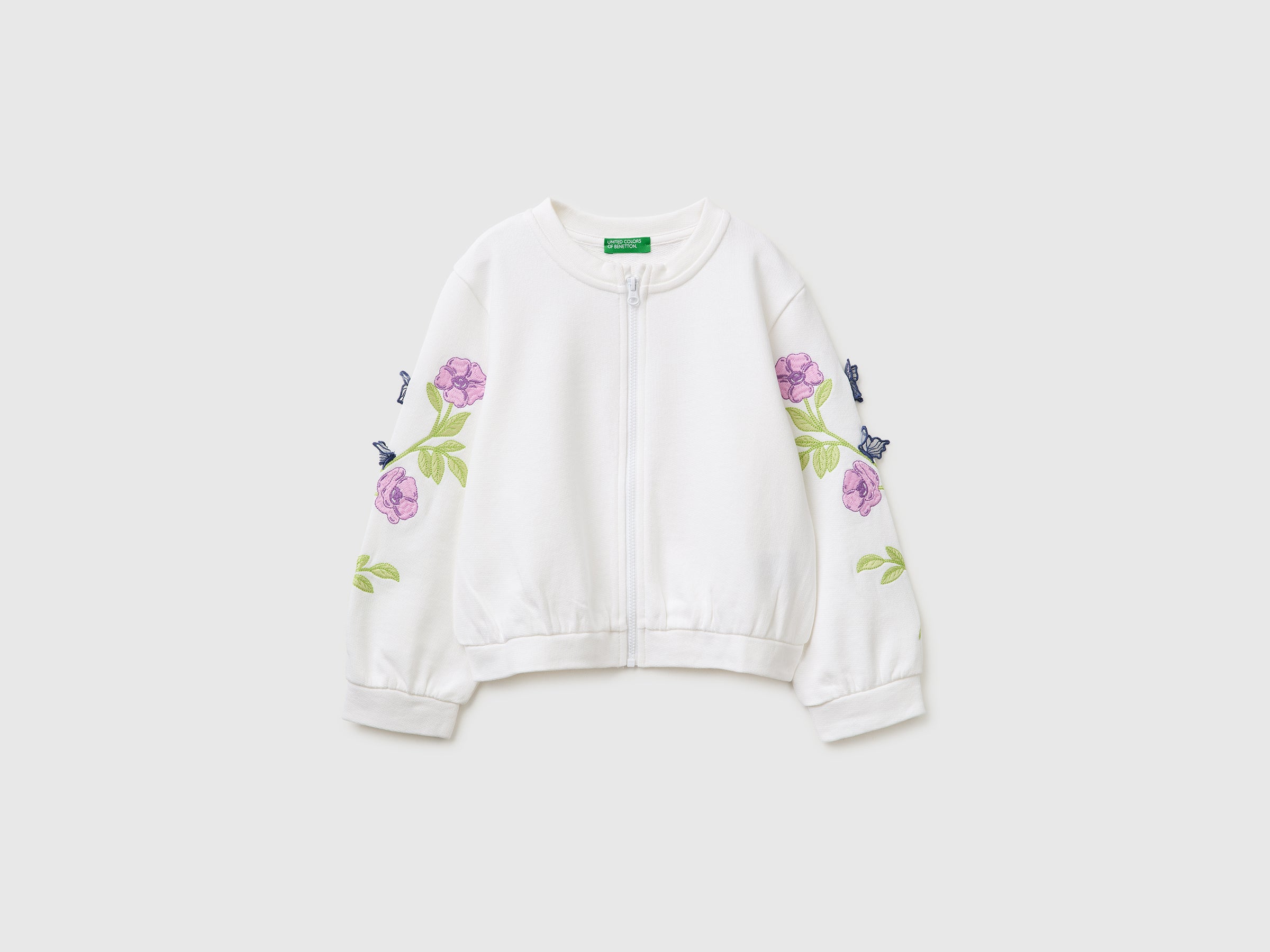 Sweat-shirt à fleurs brodées Sweat-shirt à fleurs brodées