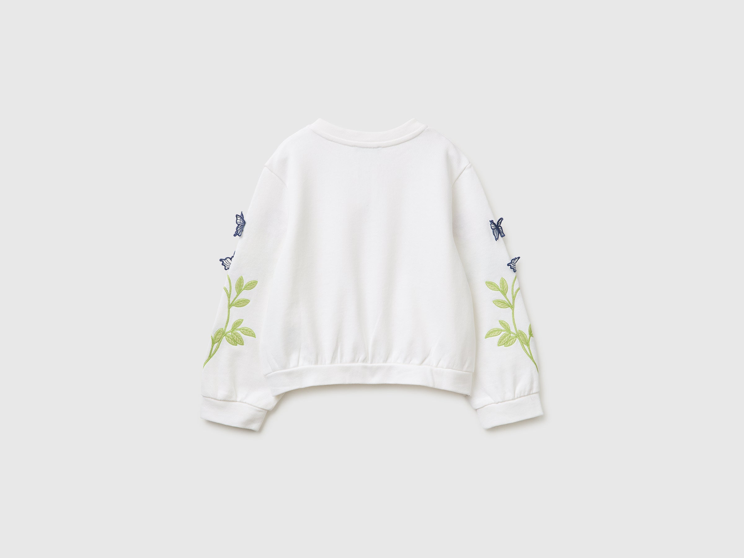 Sweat-shirt à fleurs brodées – Image 2